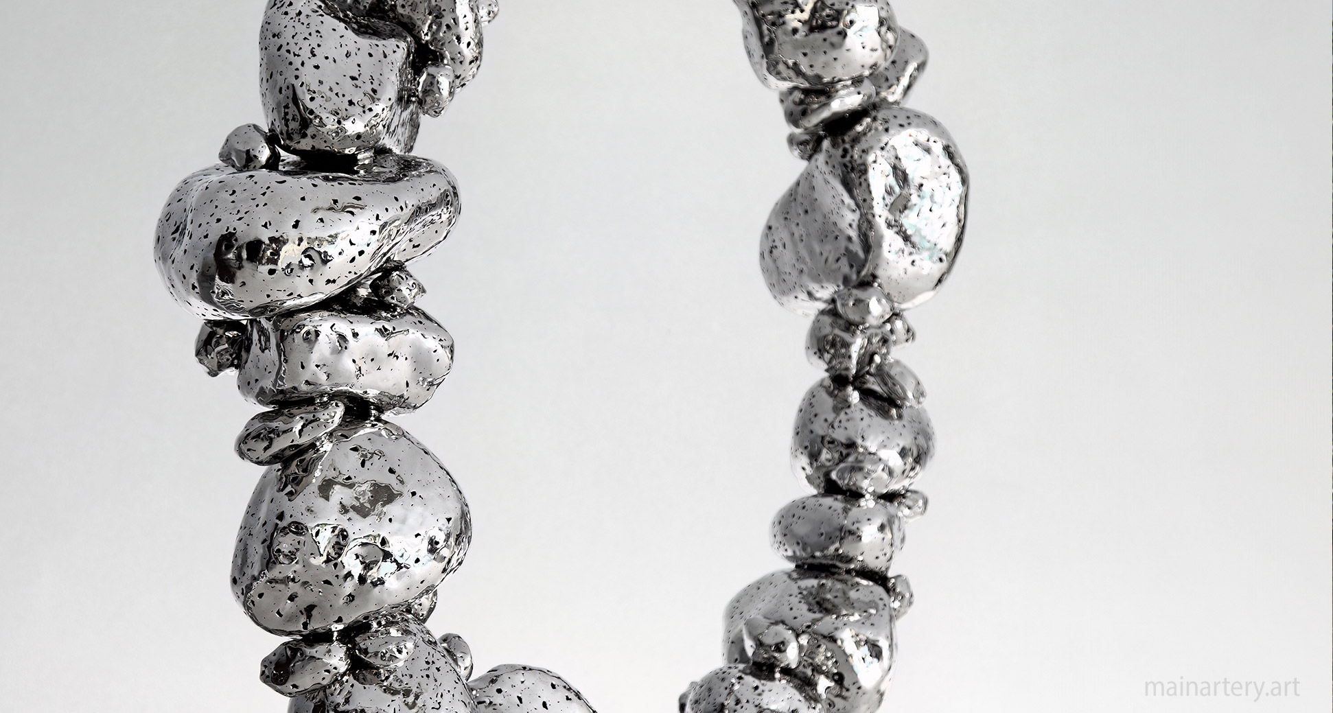 dreamcatcher freestanding foyer contemporary stainless sculpture art image