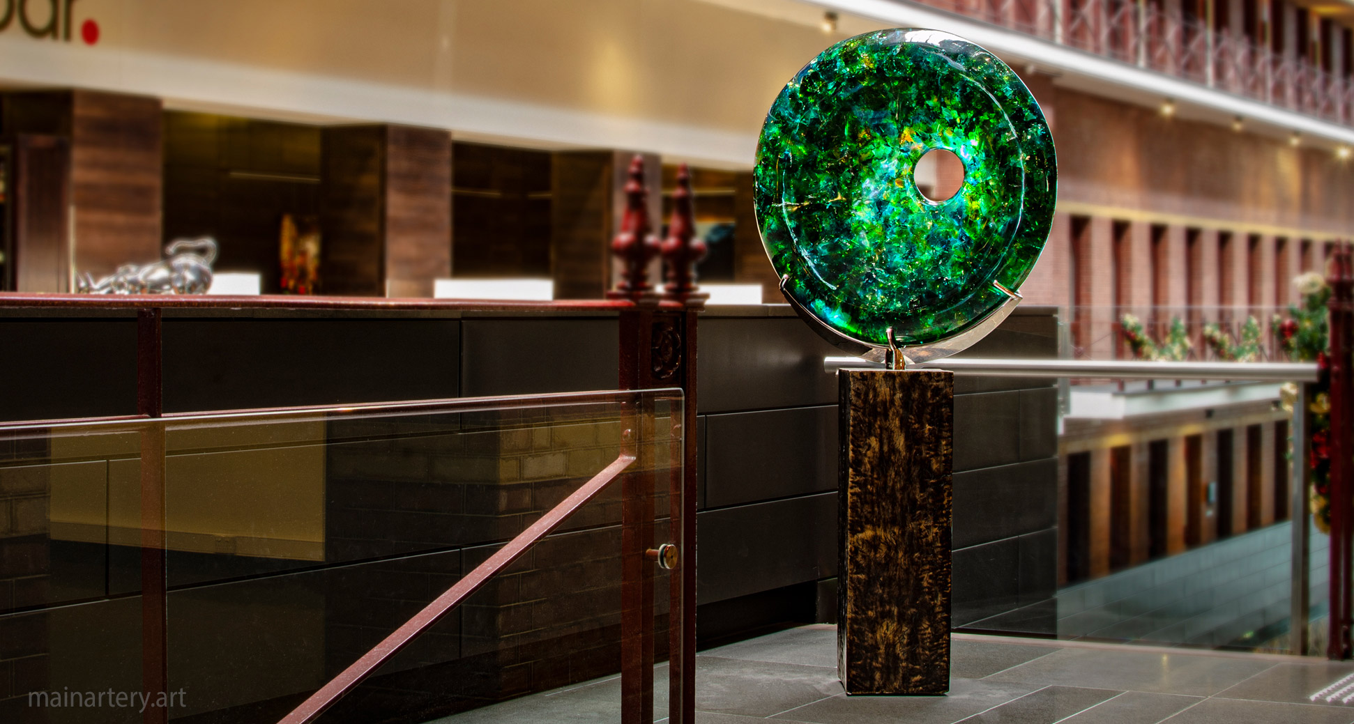 entrance fiberglass organic interior sculpture intercontinental image