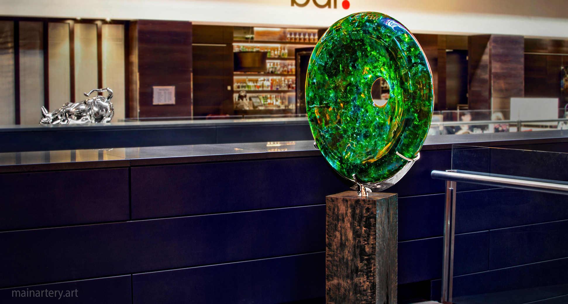 interior fiberglass representational public art sculpture image