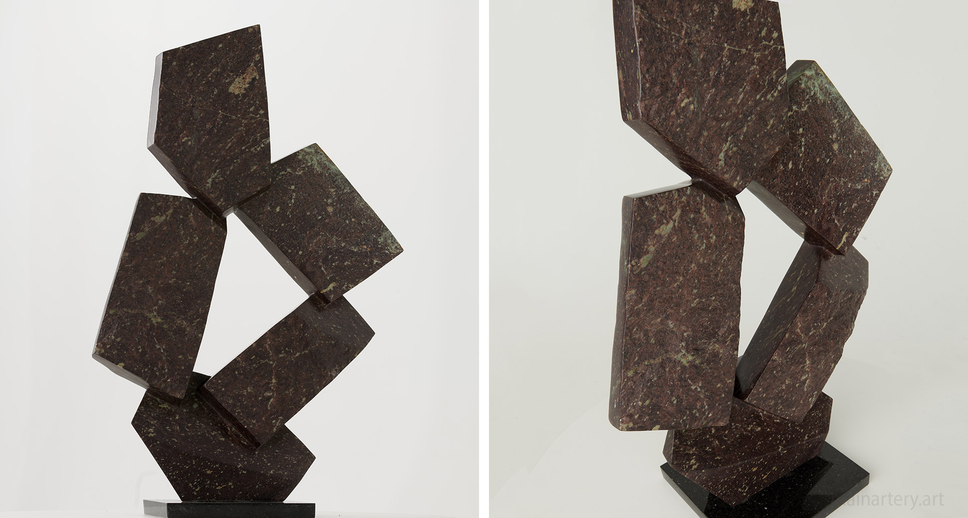 large hand carved natural stone indoor sculpture image