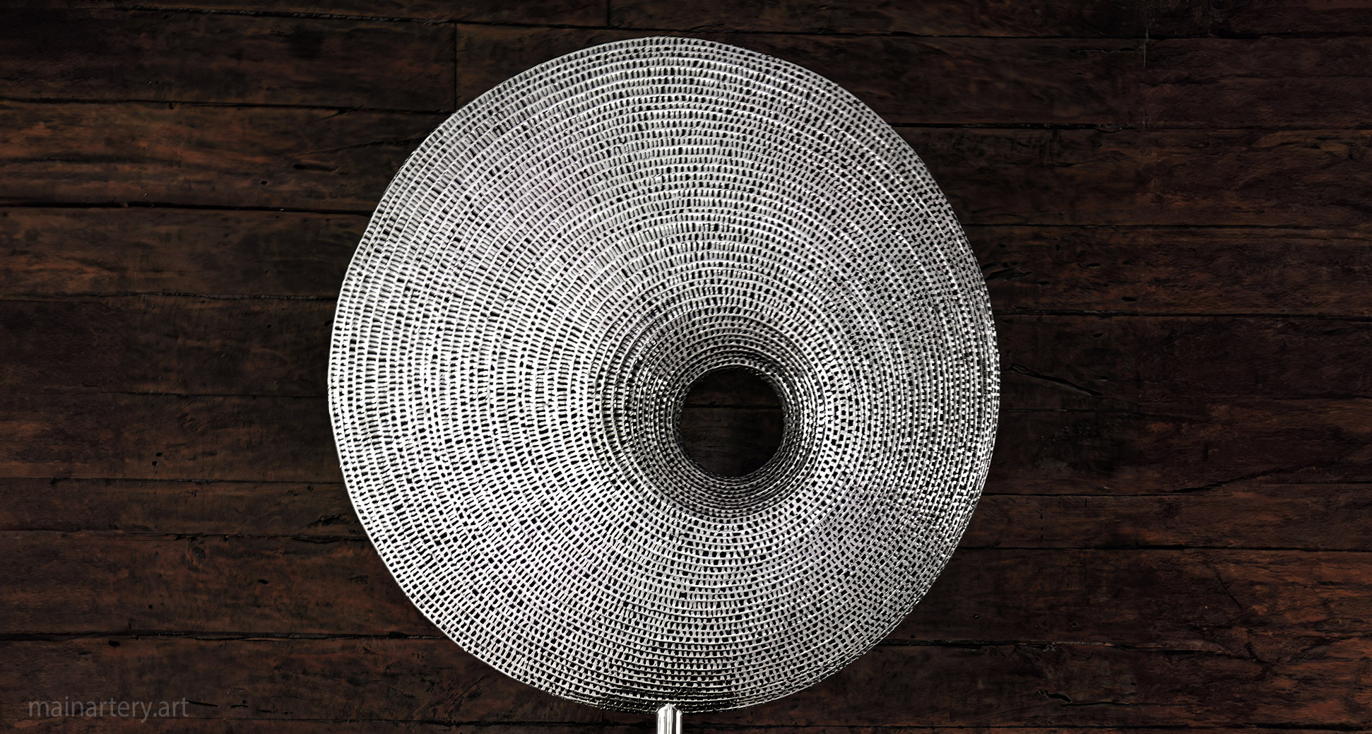 luna styled metal sculpture decoration image