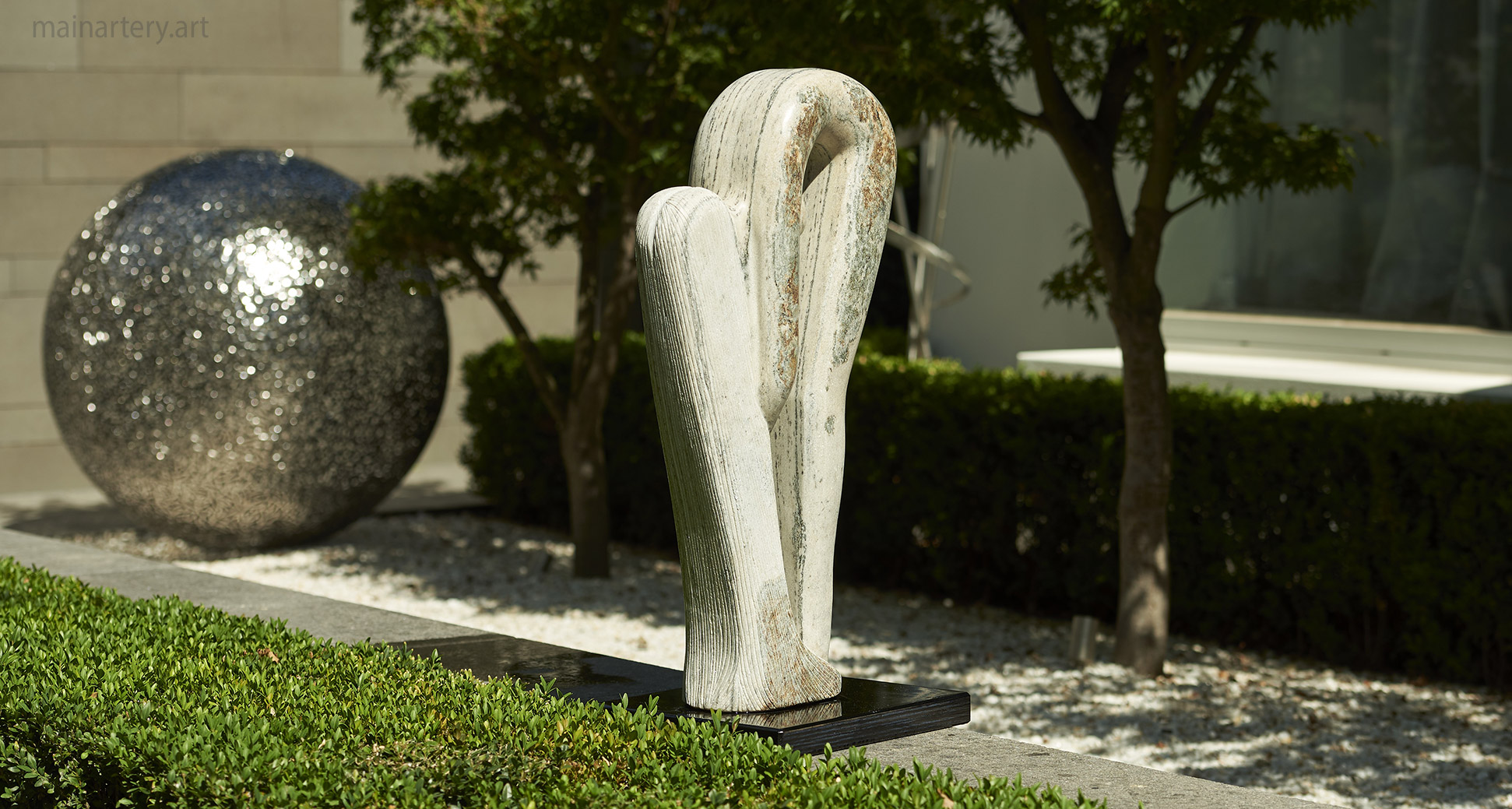 mainartery courtyard sensual stone figurative feminine sculpture image