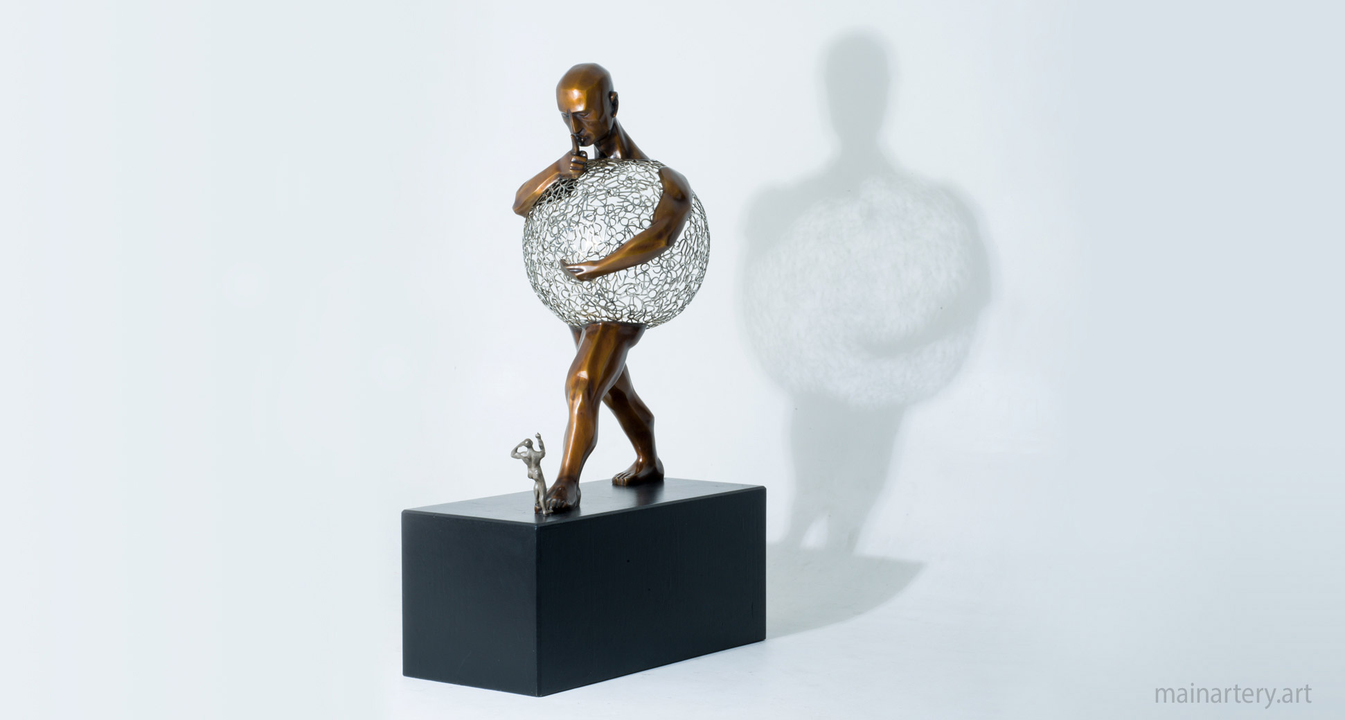 medium bronze forms of experience outdoor sculpture image