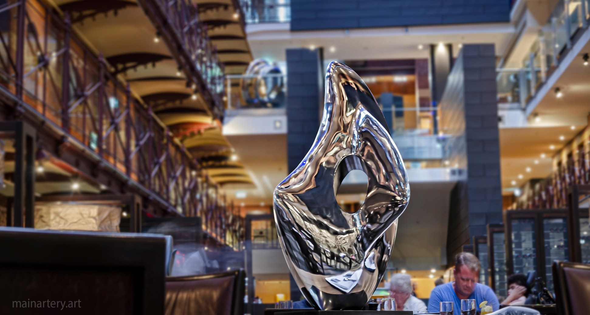 medium polished contemporary interior sculpture image