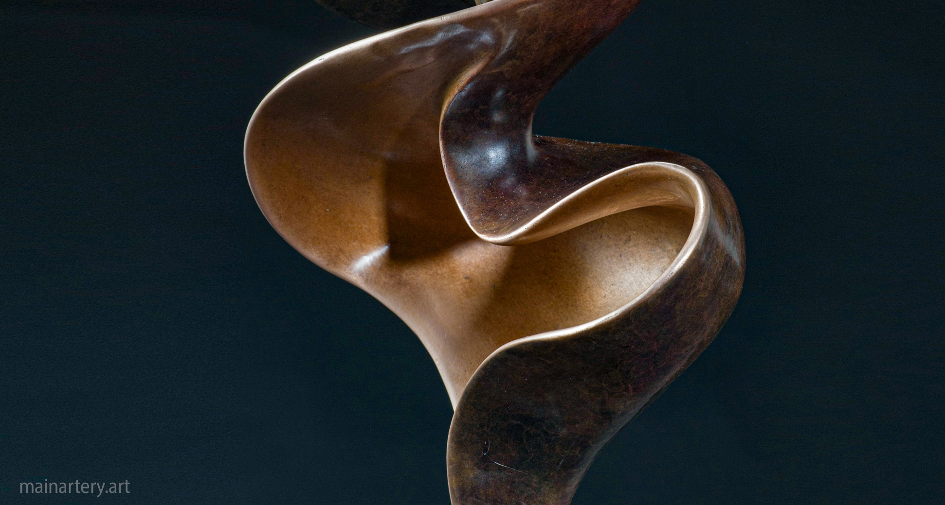 small patina abstract environmental sculpture image