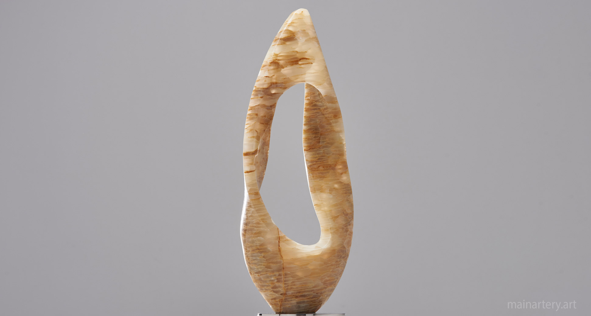 small stone darkness into light totem sculpture image