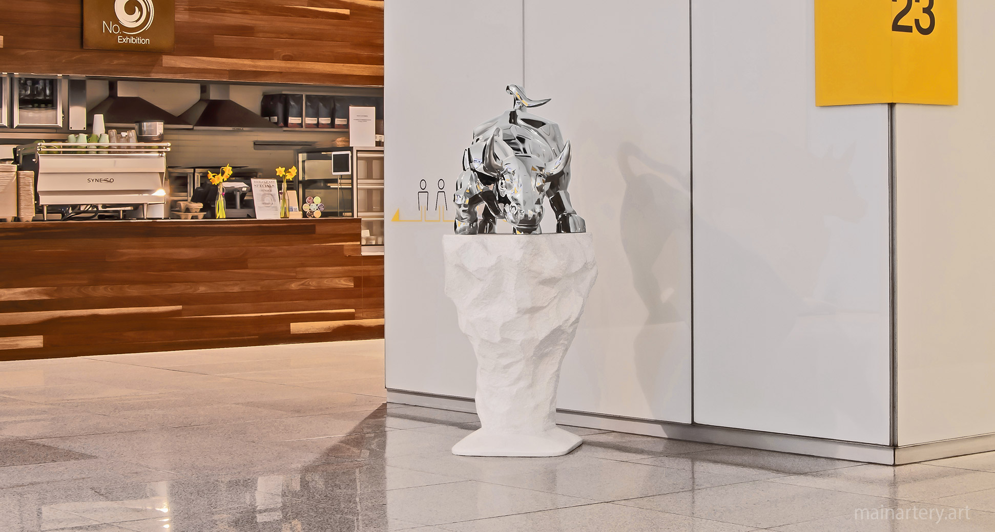 charging bull commercial art rental melbourne image