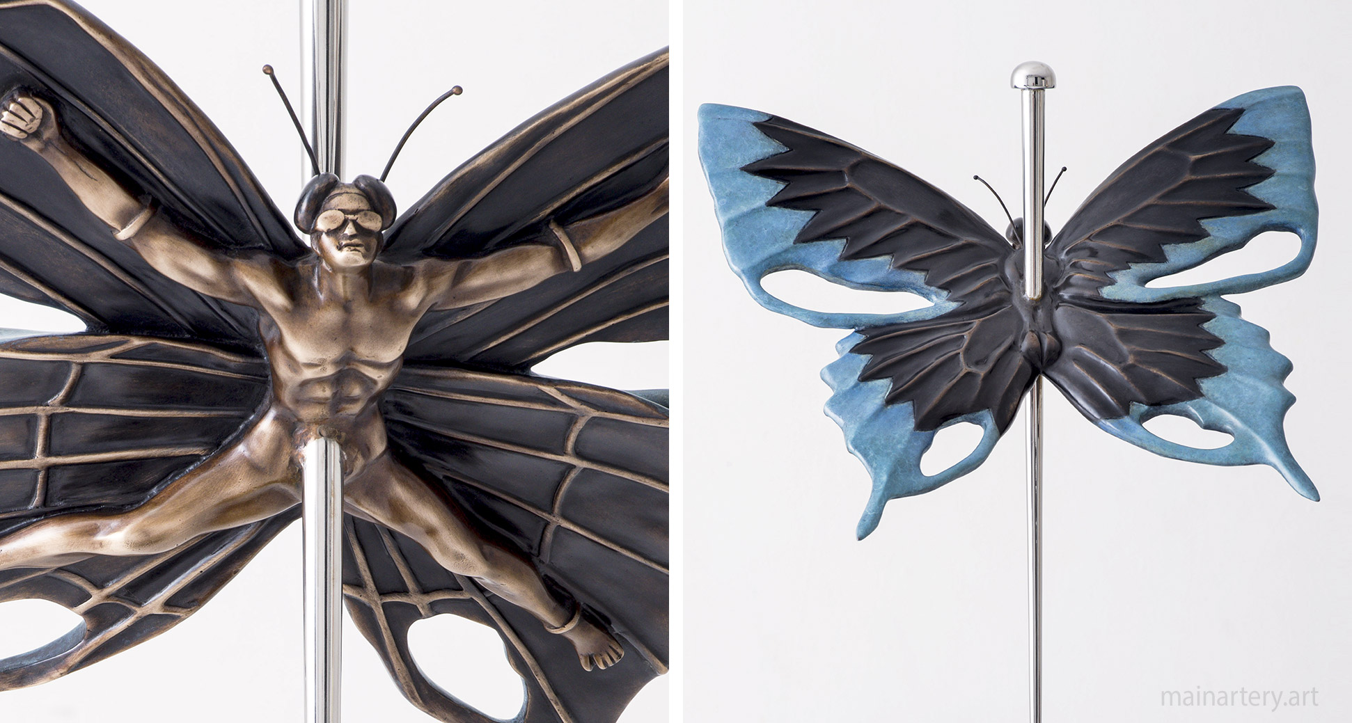 contemporary nude artwork small bronze image