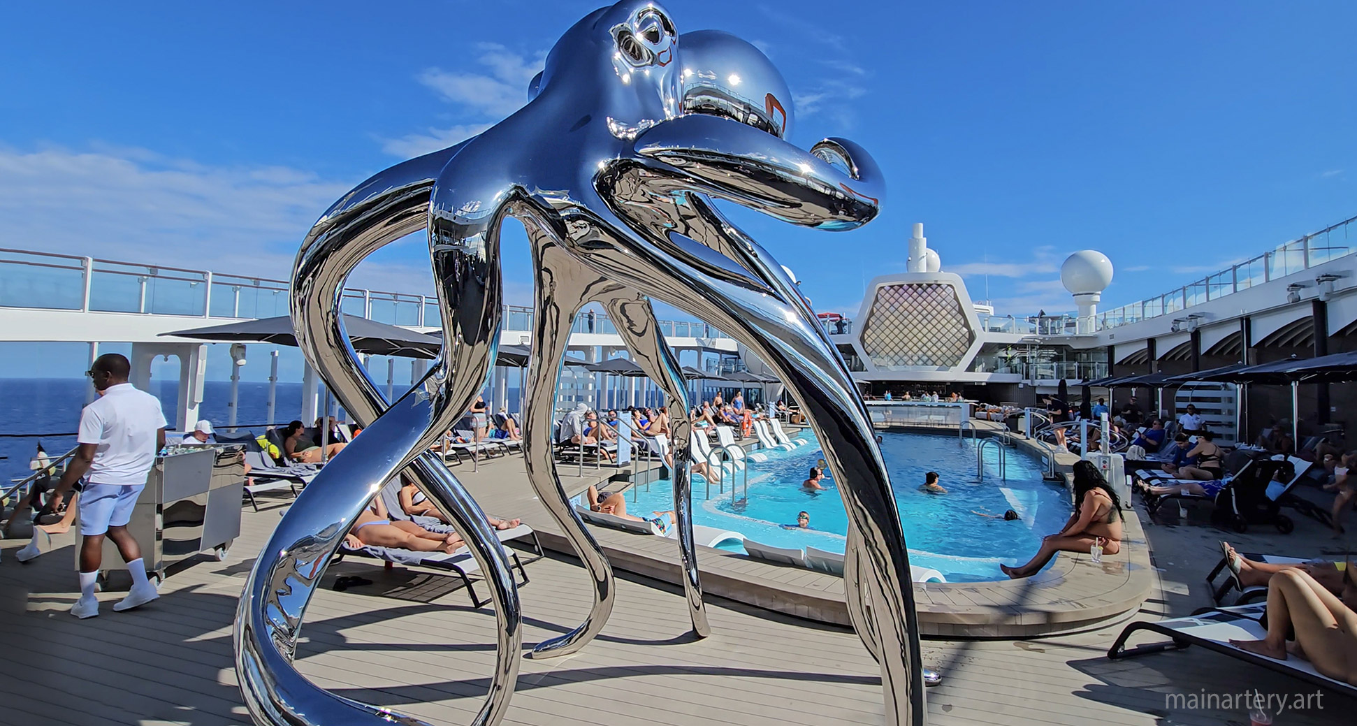 large octopus public sculpture art todd stuart image