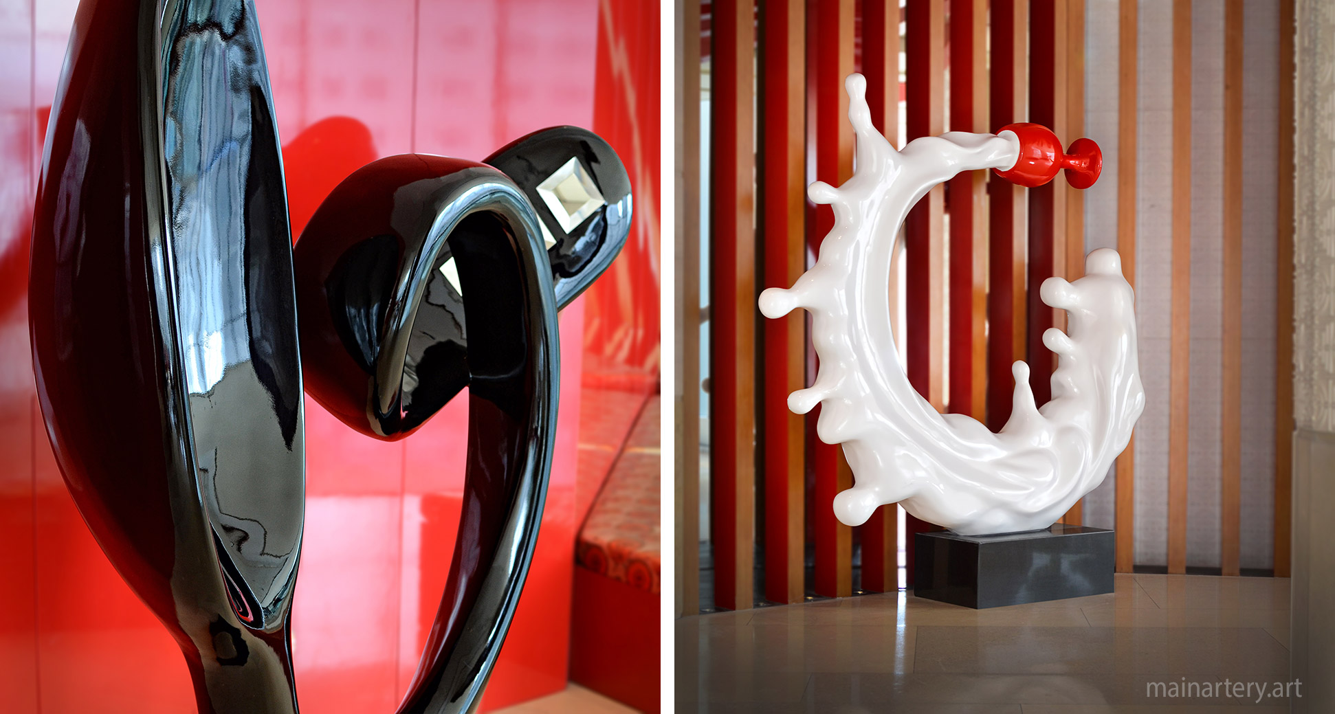 restaurant fiberglass organic interior sculpture image