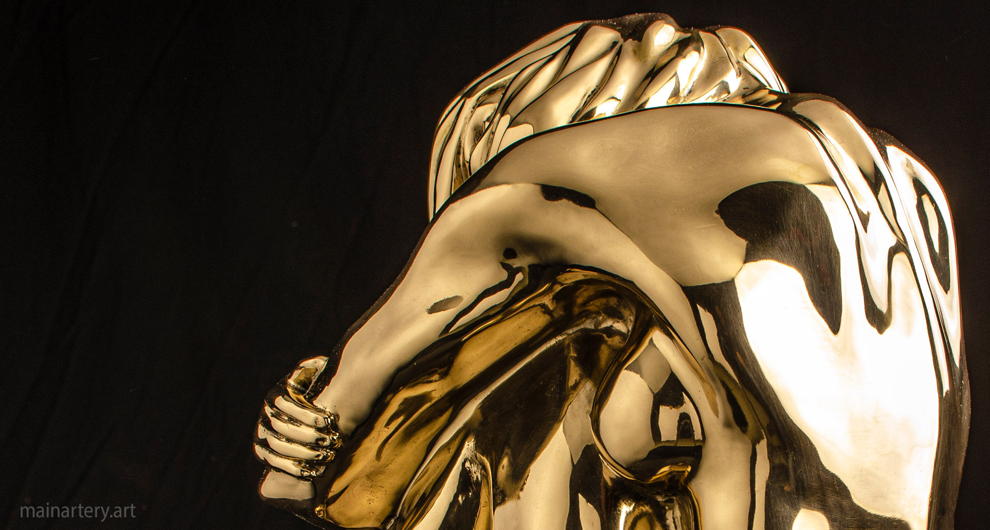 bronze modern nude sculpture image