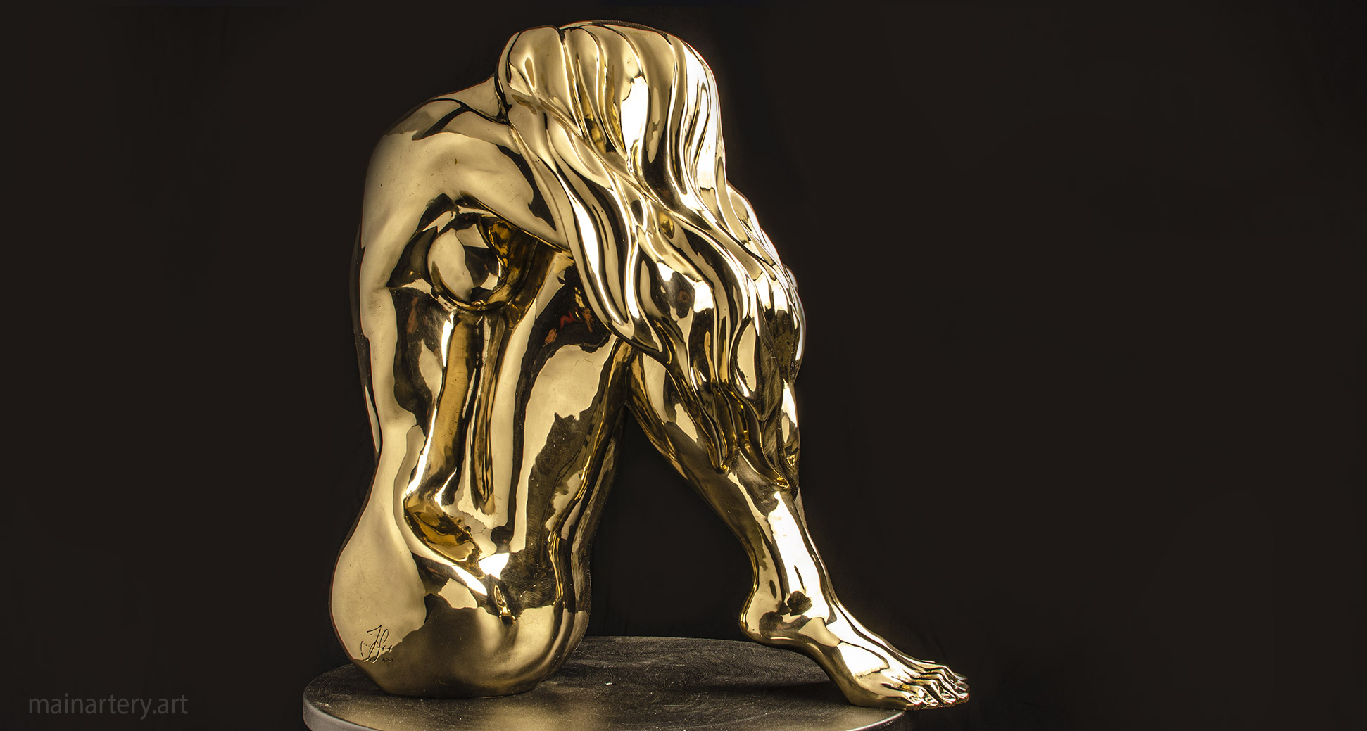 contemporary fine art nude form sculpture image