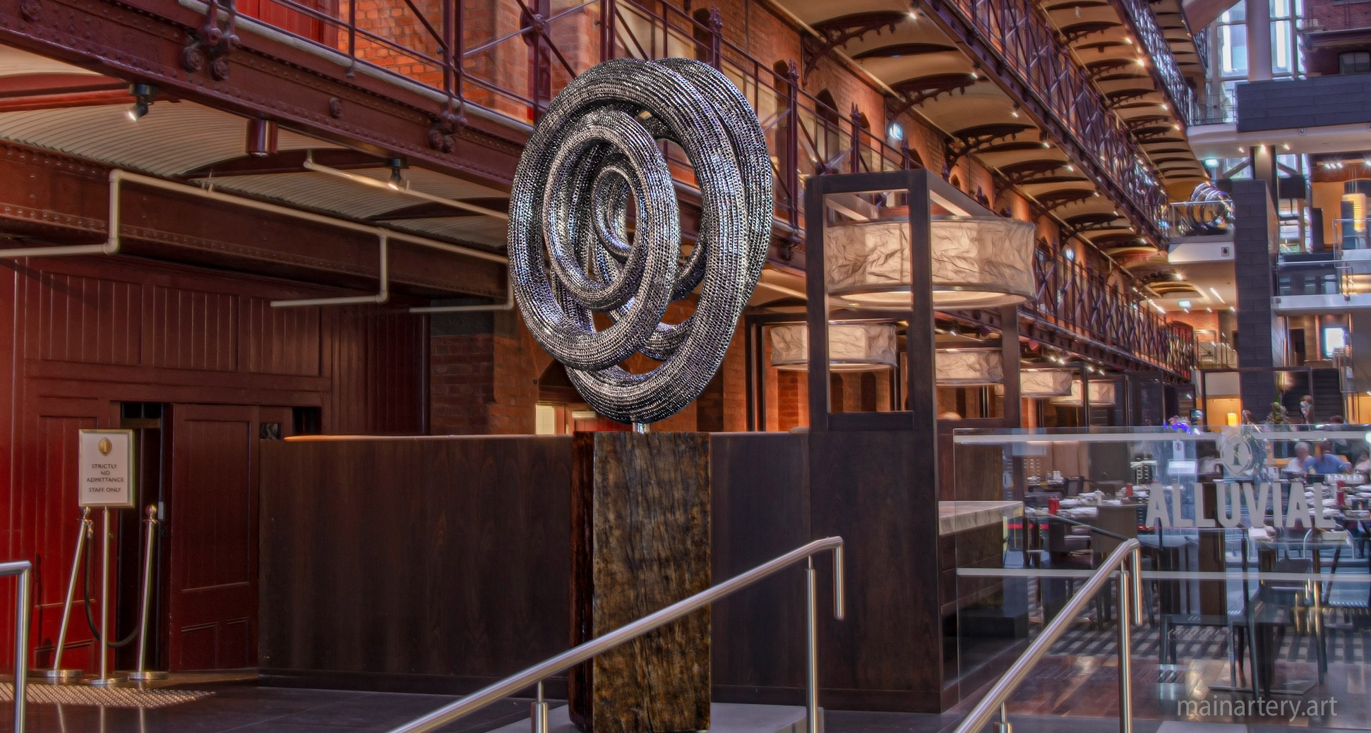 interior mirror polished organic intercontinental sculpture image