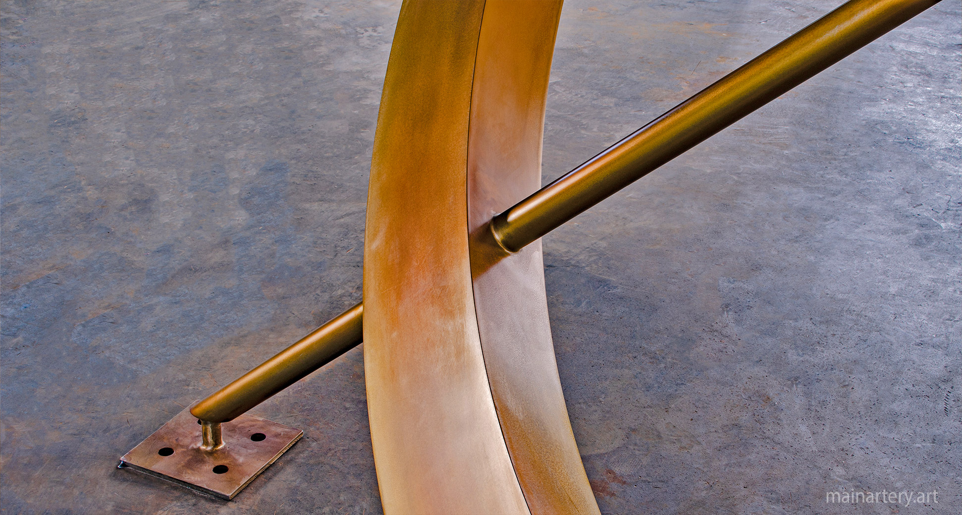 large sundial landscape sculpture bronze patina image