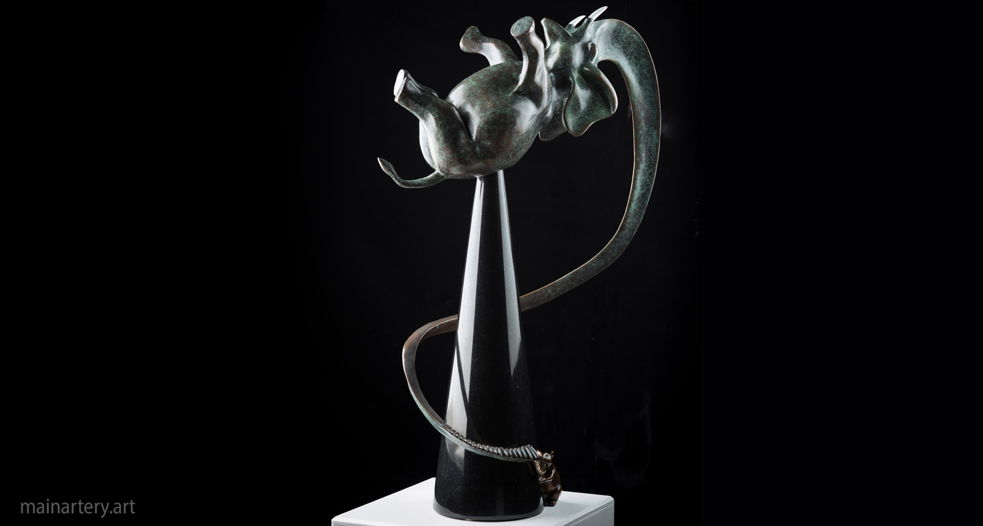 medium bronze surreal outdoor art image