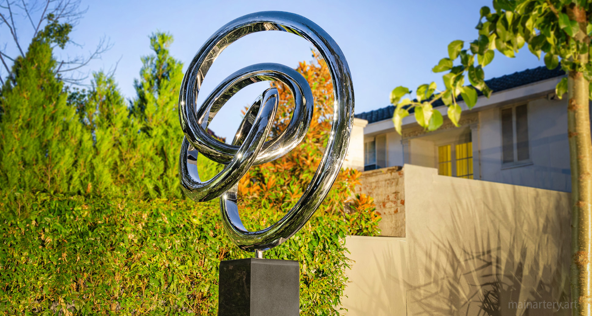 monumental sculpture metal spherical abstract image