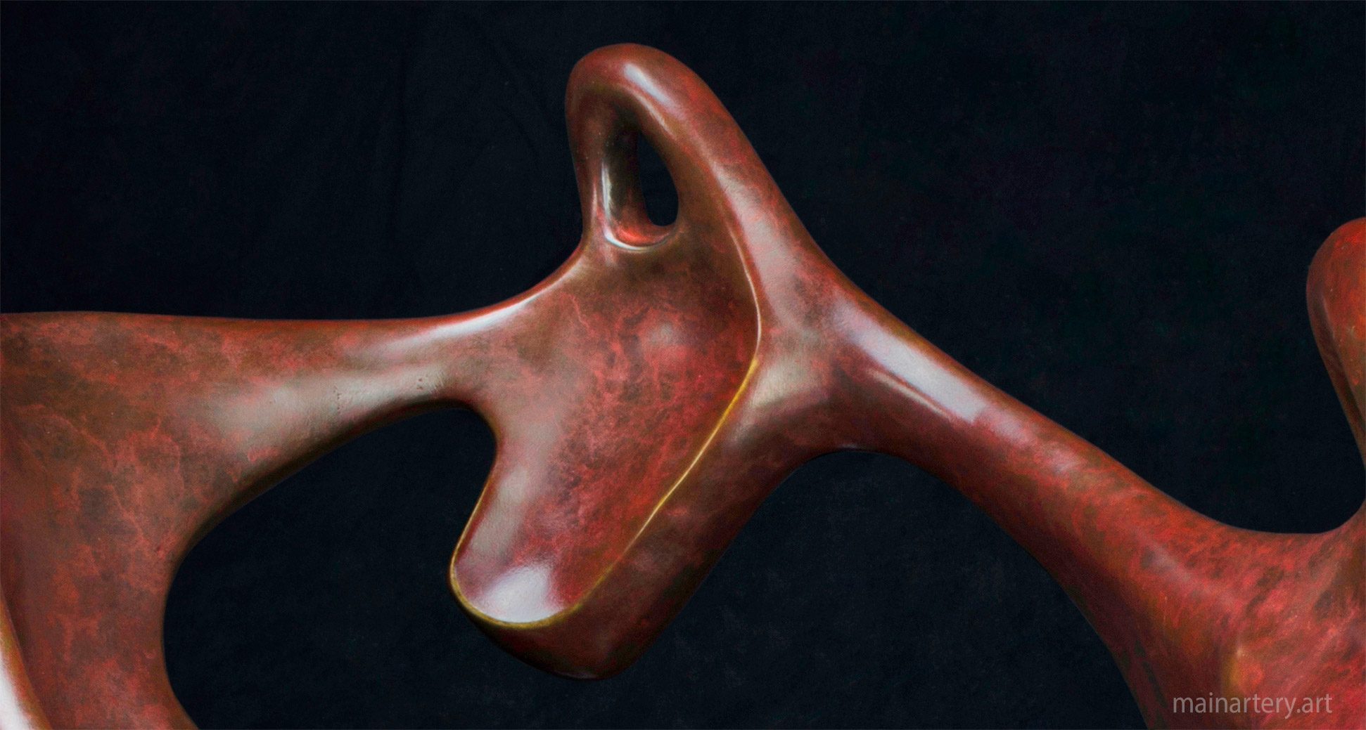 organic multi patina representational sculpture image
