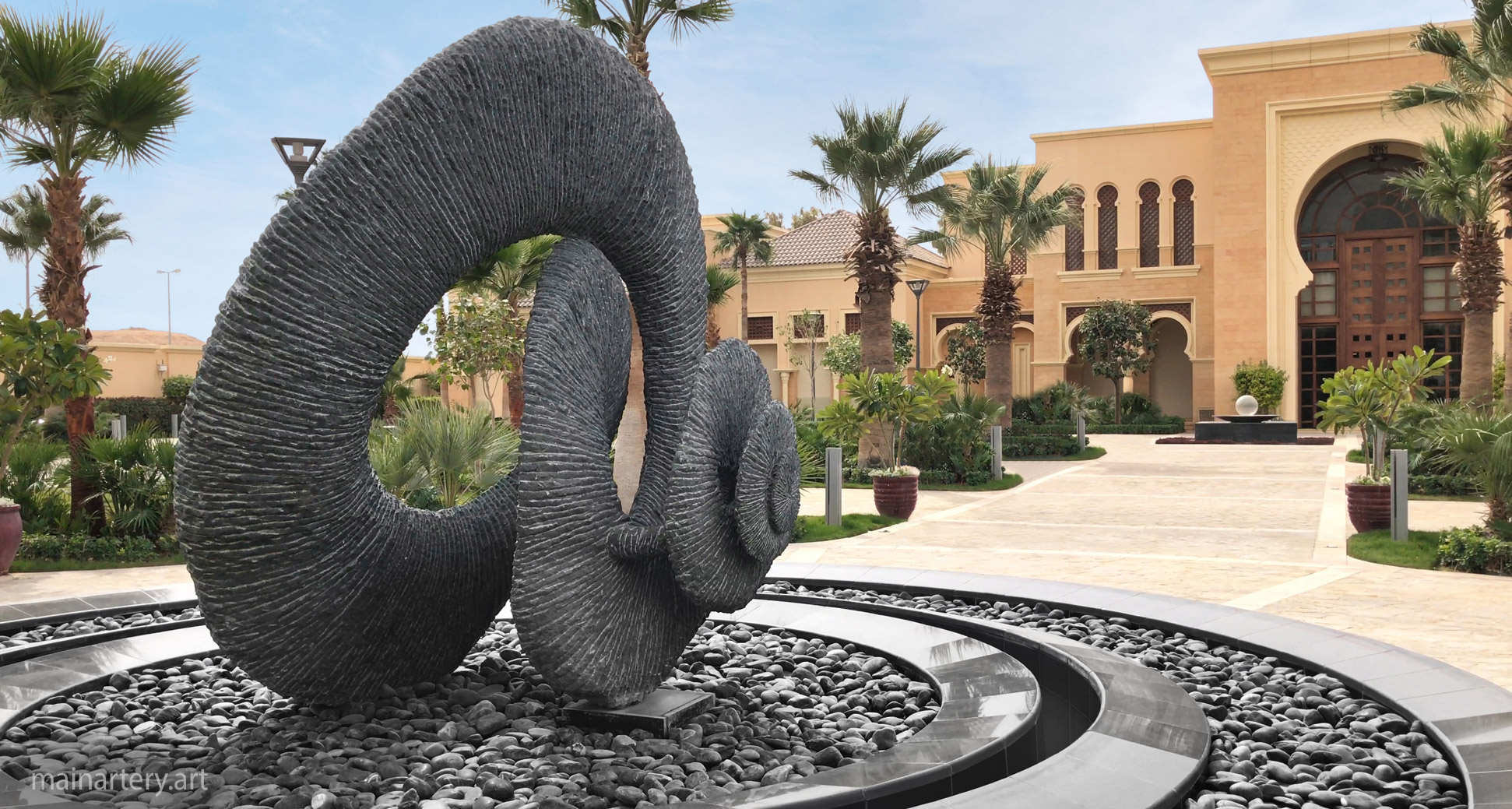 entrance stone abstract outdoor sculpture image