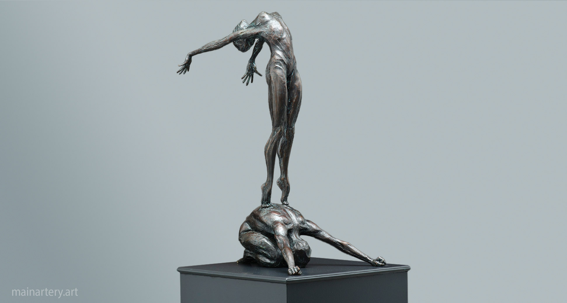 lovers dance figurative coffee table sculpture image