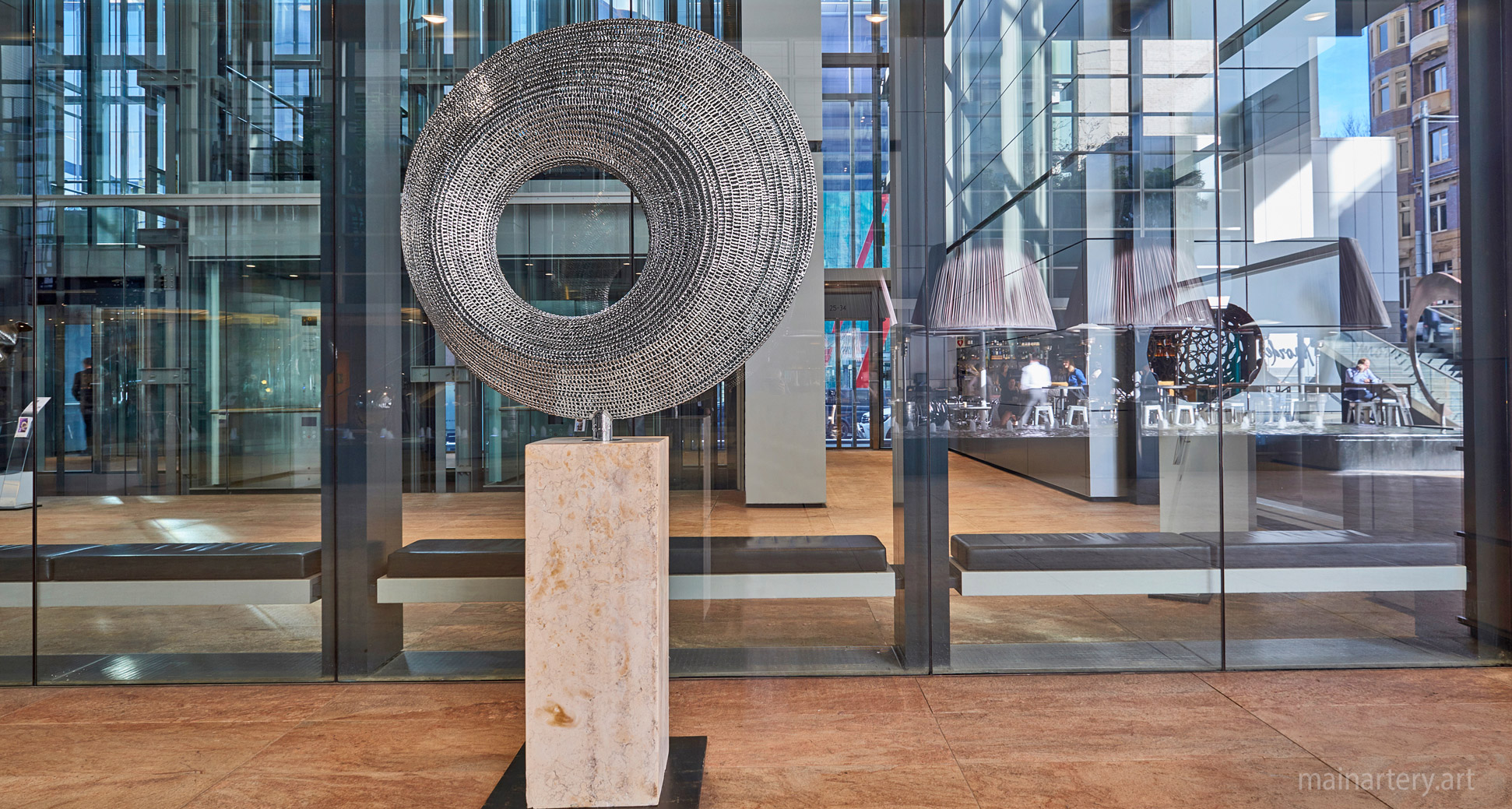 medium mirror polished abstract interior art image