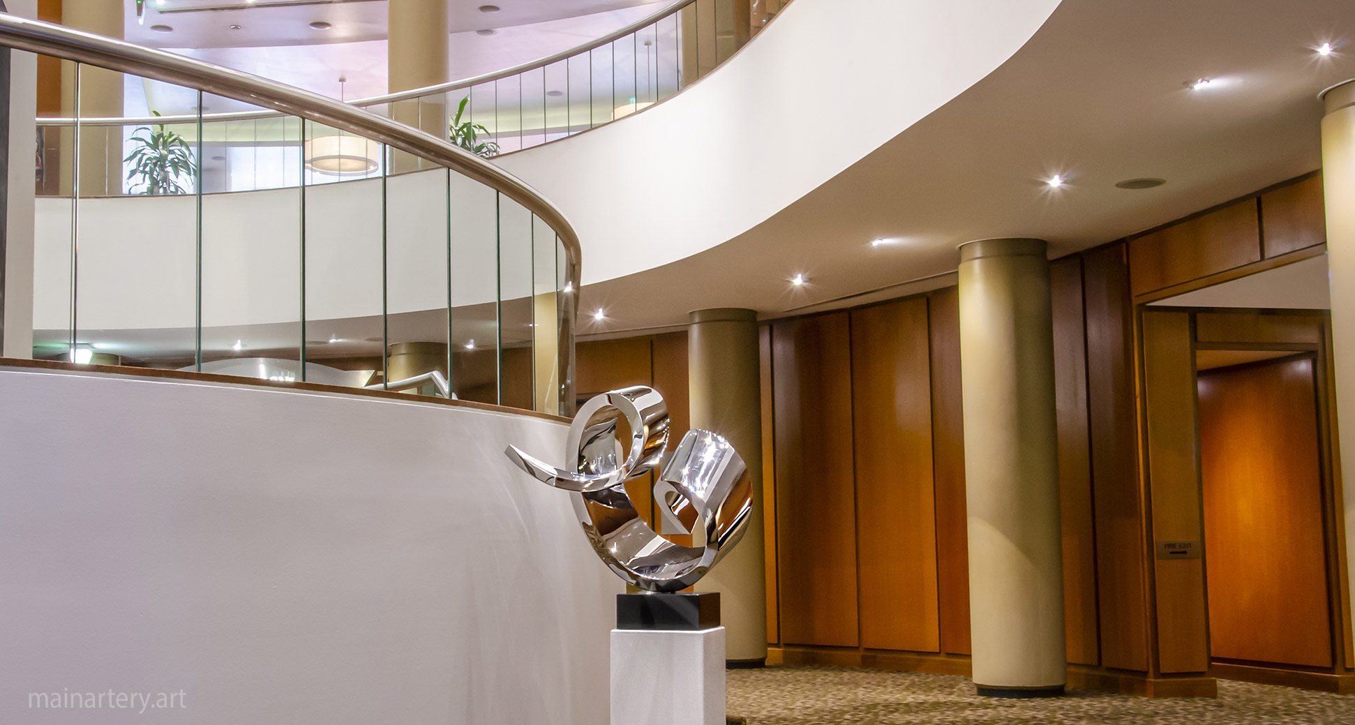 medium mirror polished abstract interior artwork image