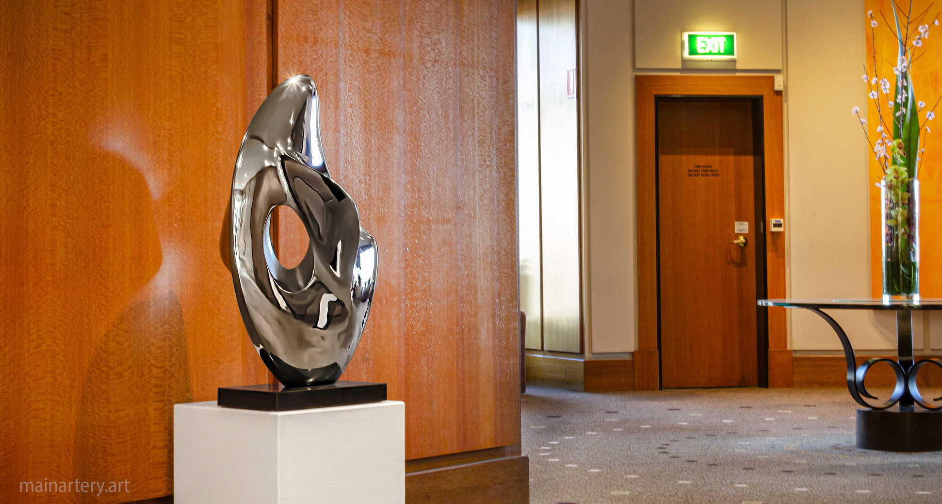 small stainless steel modern art image