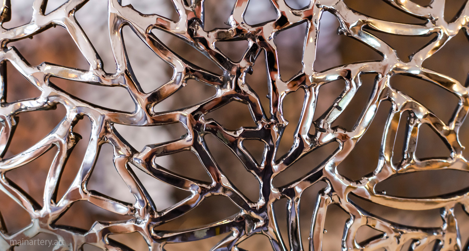 stainless steel abstract sphere detail art image