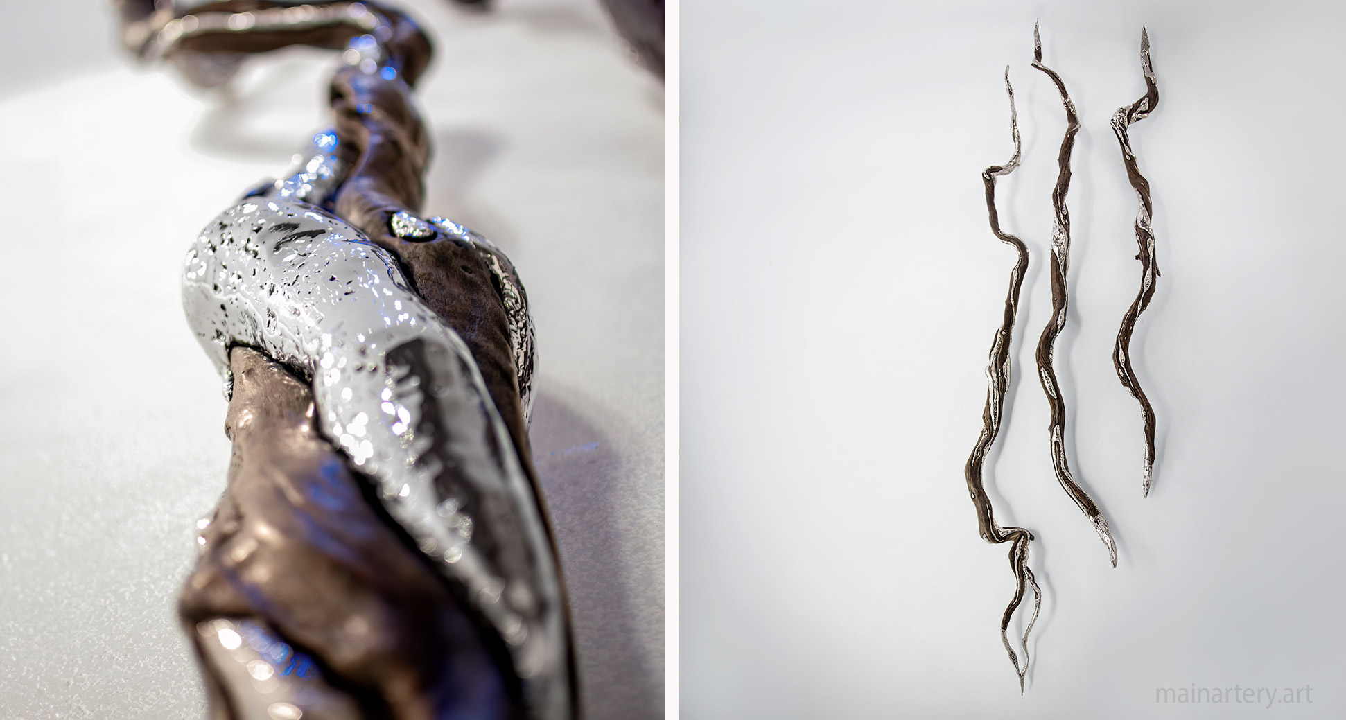 biomorphic tall modern abstract interior wall sculpture image