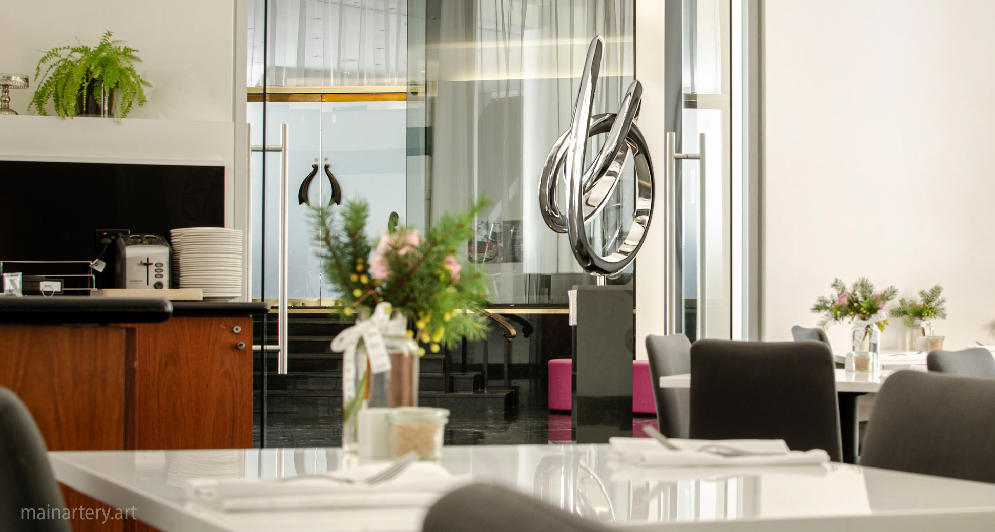 corporate modern abstract sculpture rental services australia image