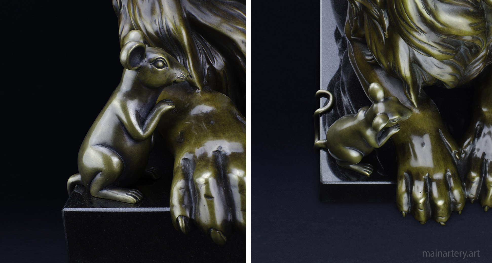 freestanding metal mouse outdoor sculpture image