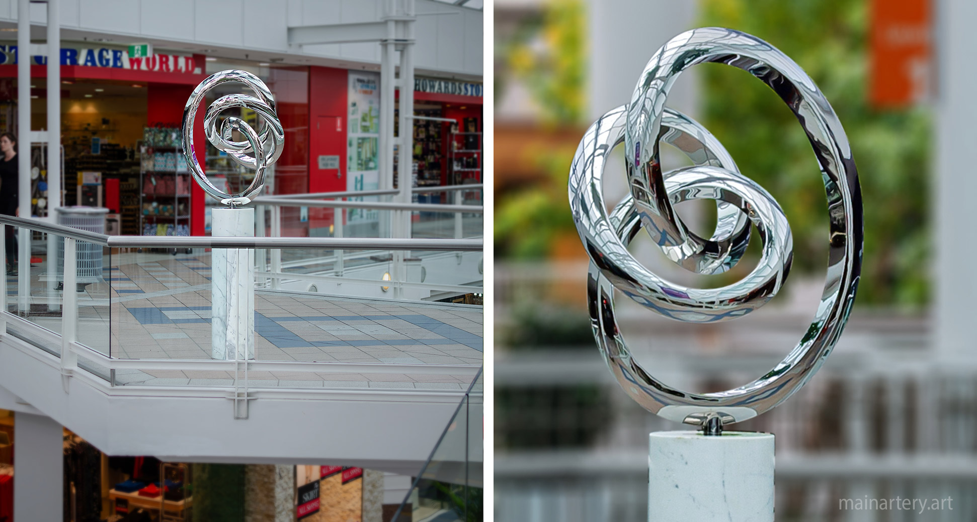 interior polished modern mall artwork image