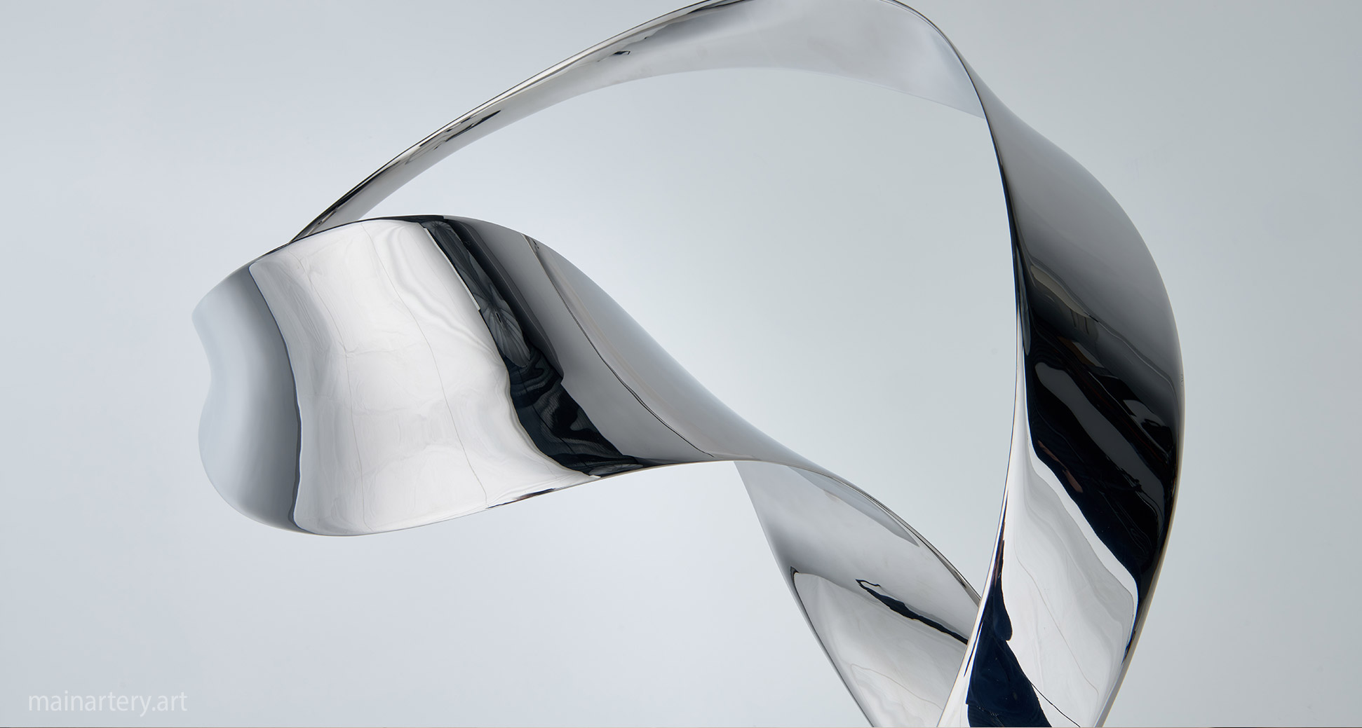 large polished abstract interior sculpture image