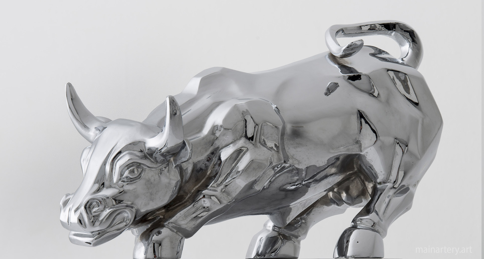 masculine modern bull sculpture for sale image