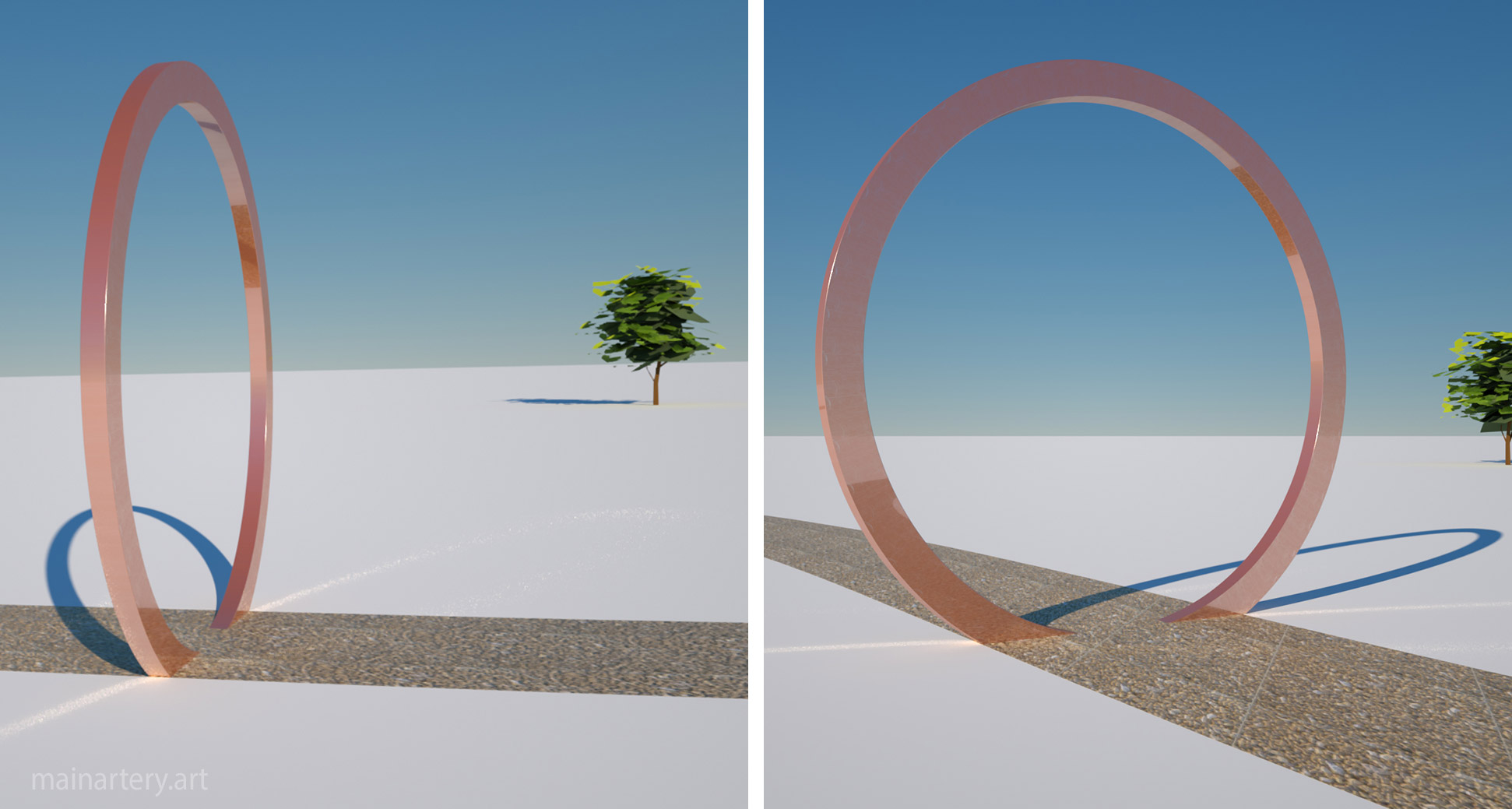 monumental modern bronze abstract feng shui artwork image