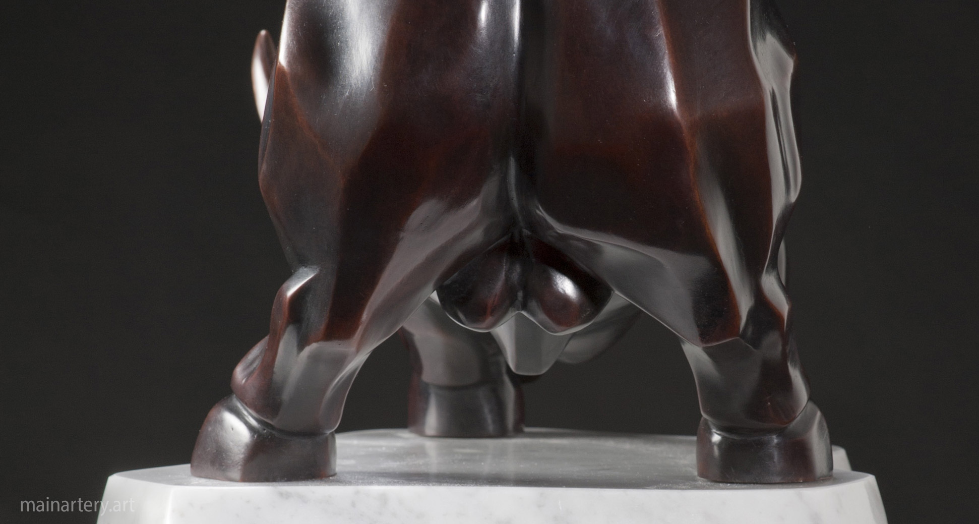 patina raging bull balls artwork image