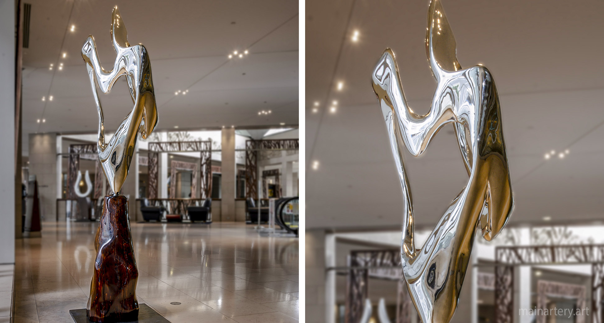 large commercial sculpture organic breakaway image