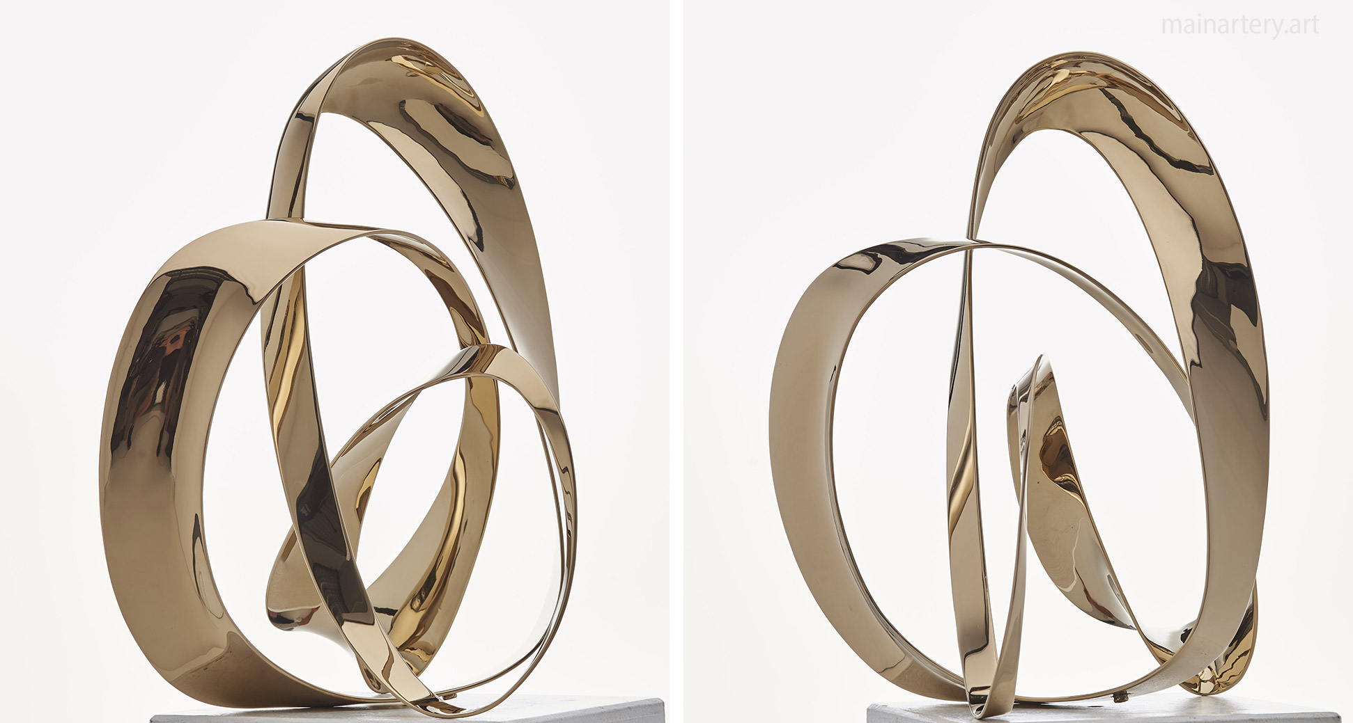 large stainless modern interior artwork image