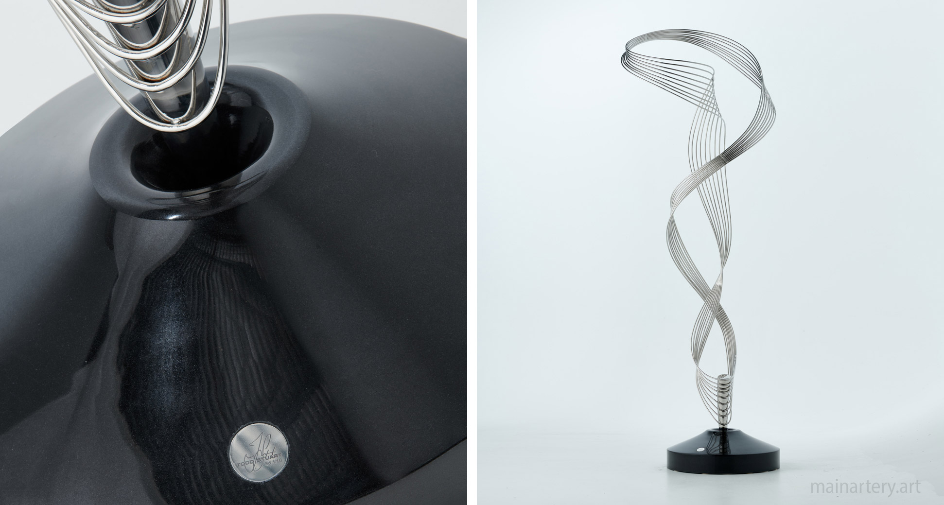 medium polished contemporary outdoor sculpture image