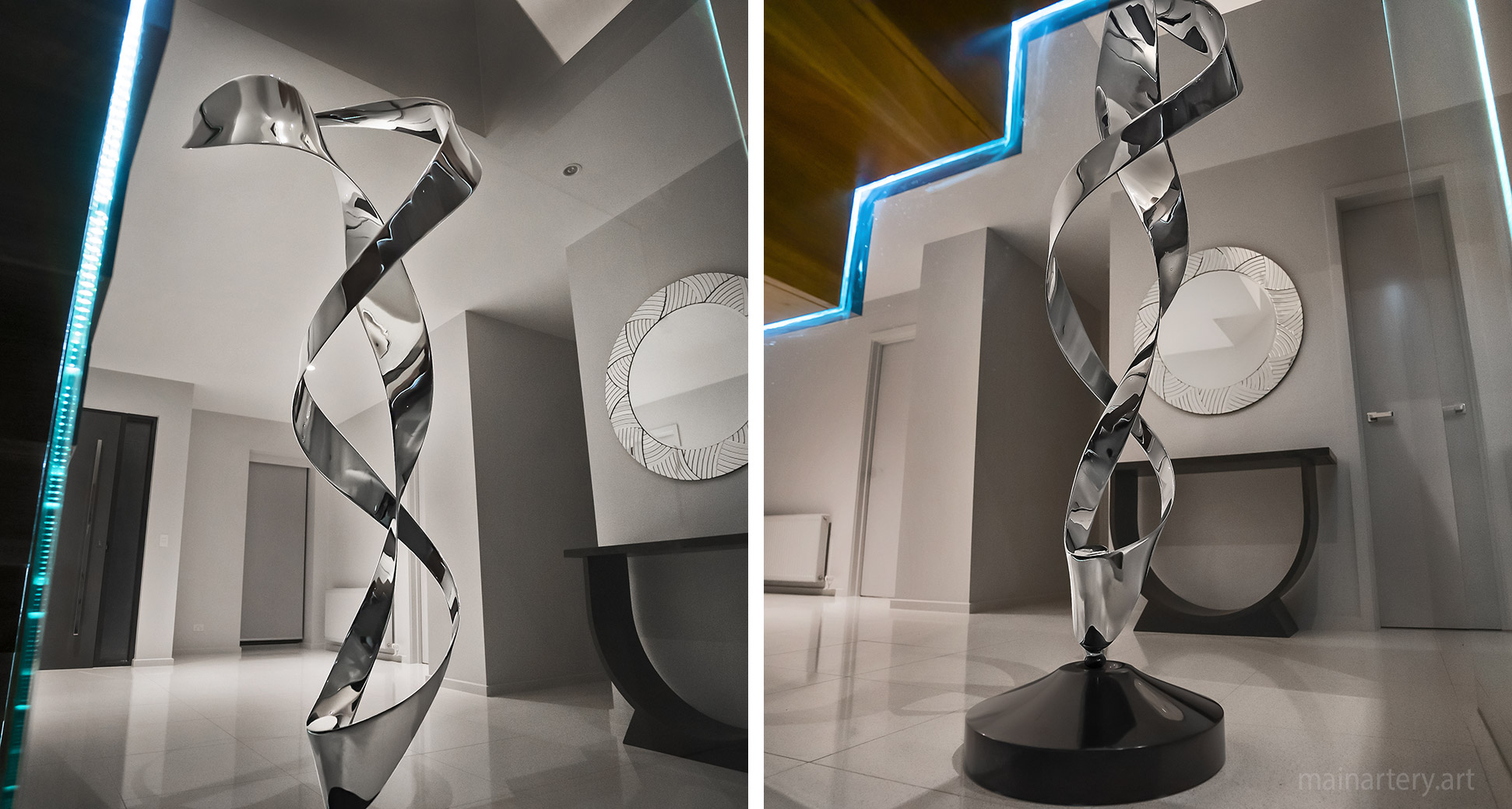 medium stainless organic totem artwork image