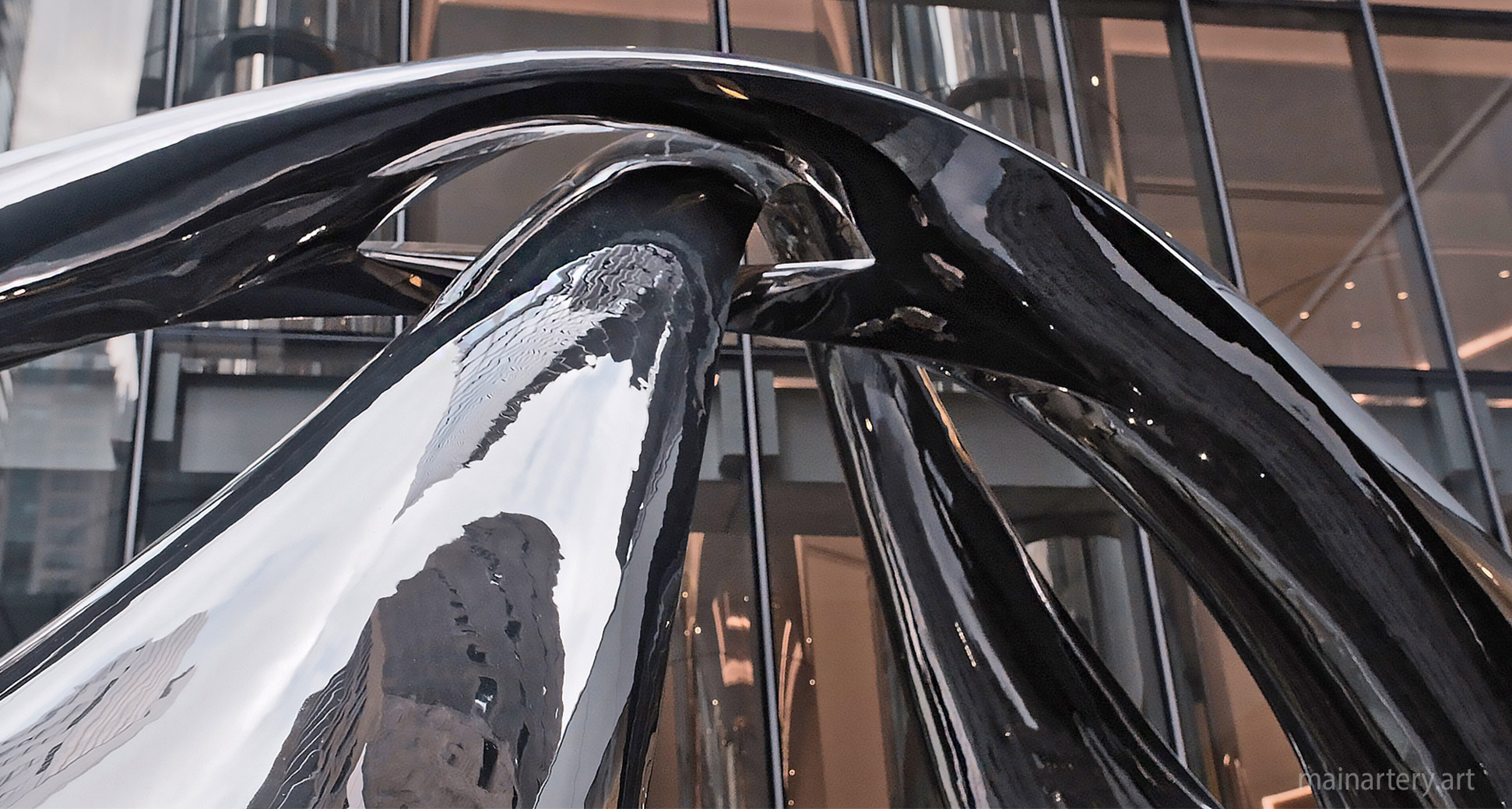 monumental stainless organic summit public artwork image