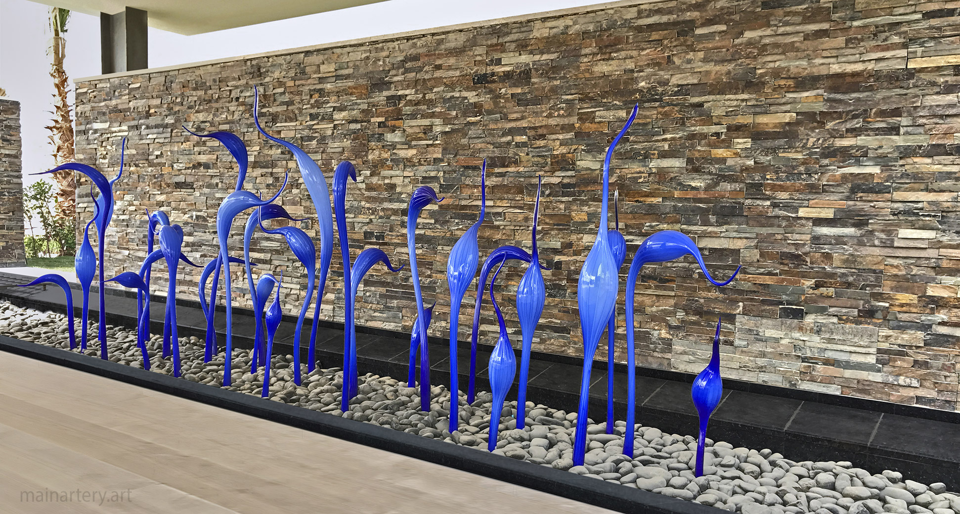 outdoor glass organic landscape artwork image