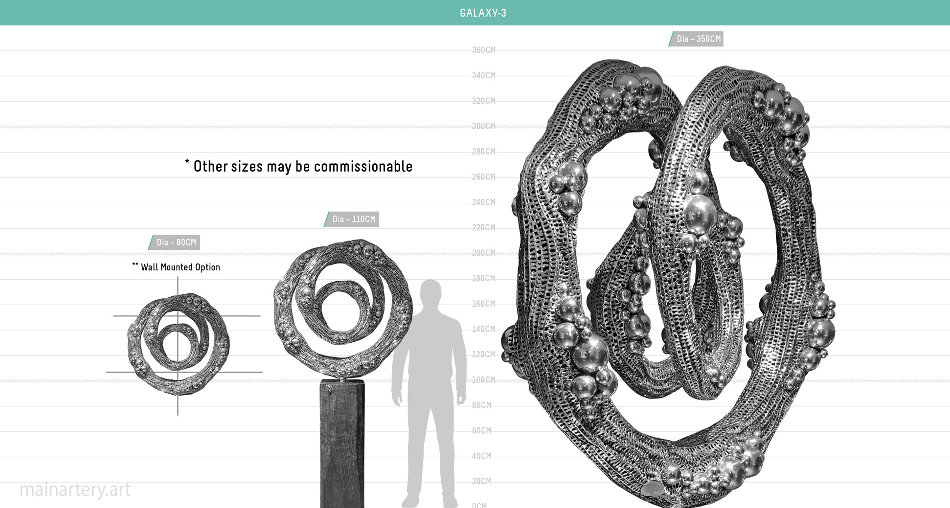 size sheet galaxy sculpture mainartery image