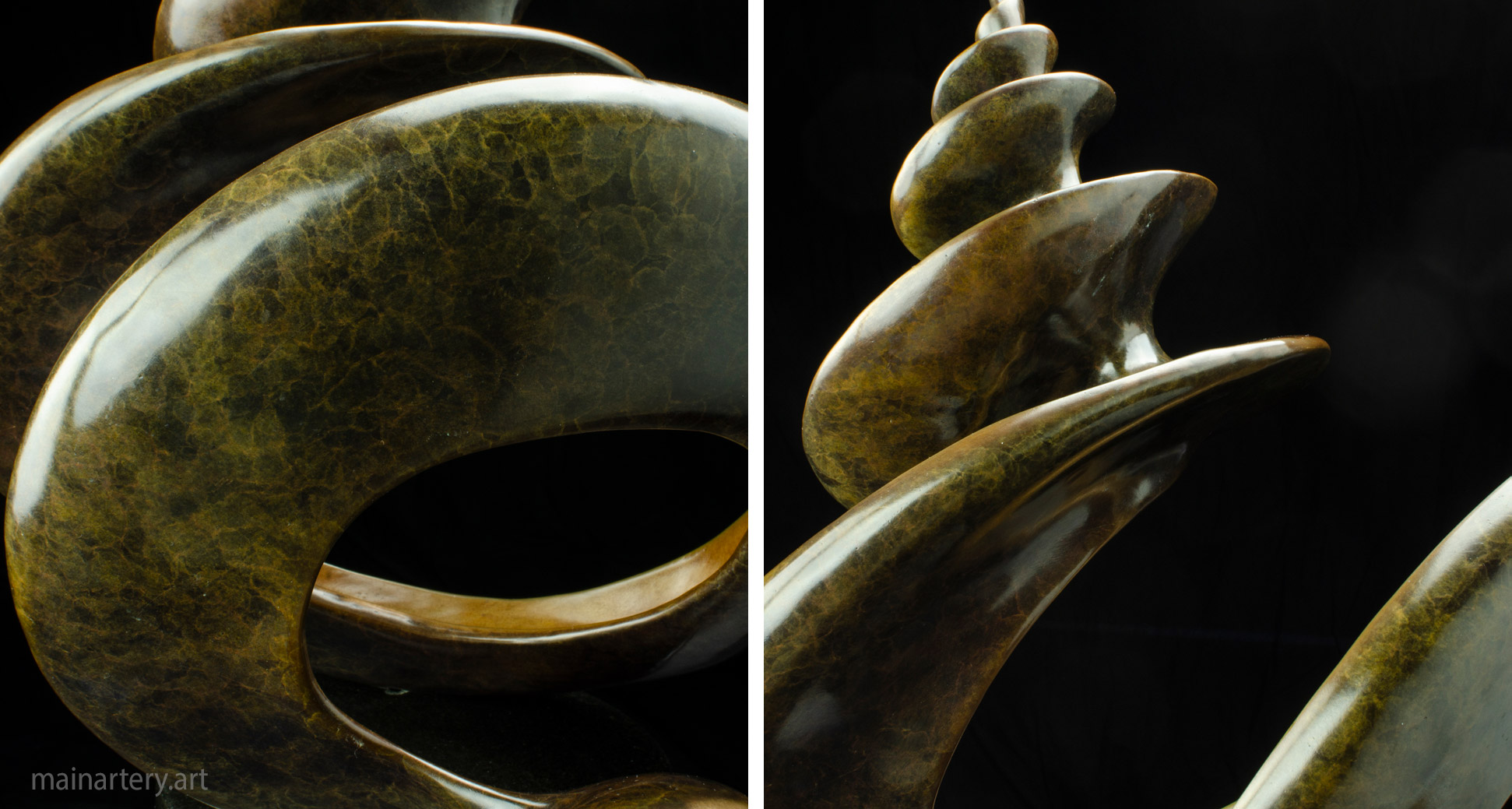 small bronze contemporary interior sculpture image