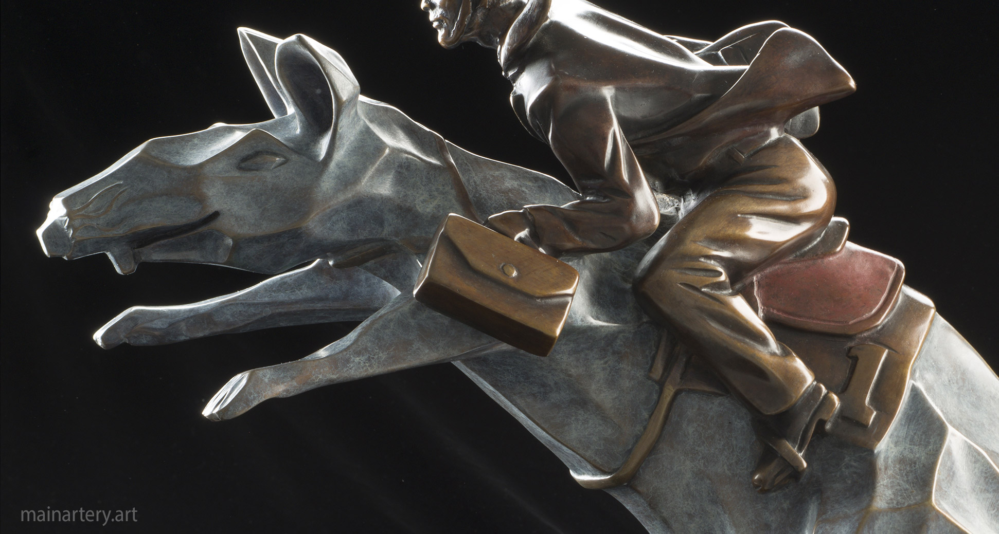 tabletop multi patina surreal rat sculpture image