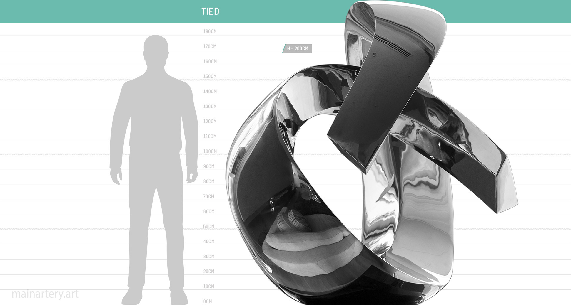 tied monumental sculpture scale sheet mainartery image