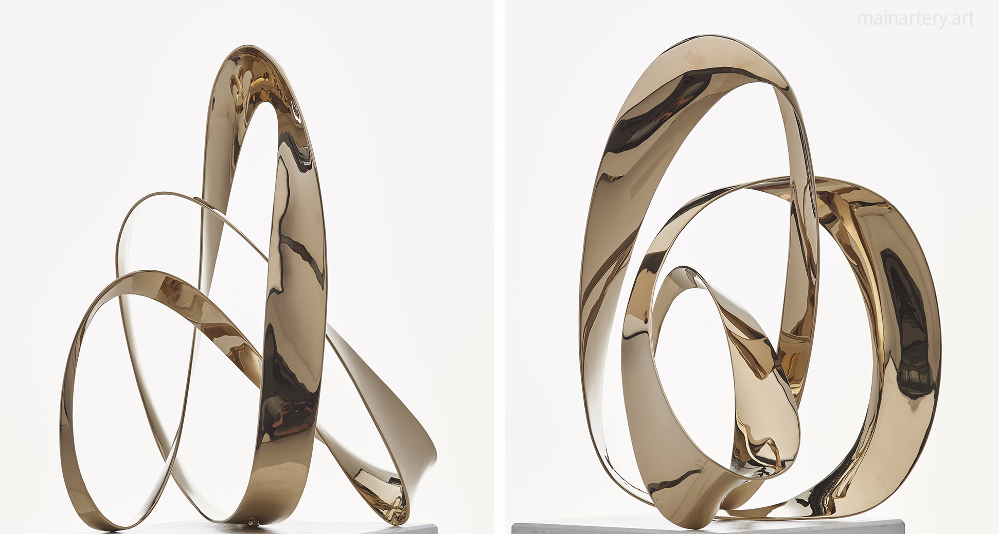 freestanding stainless steel spherical garden art image