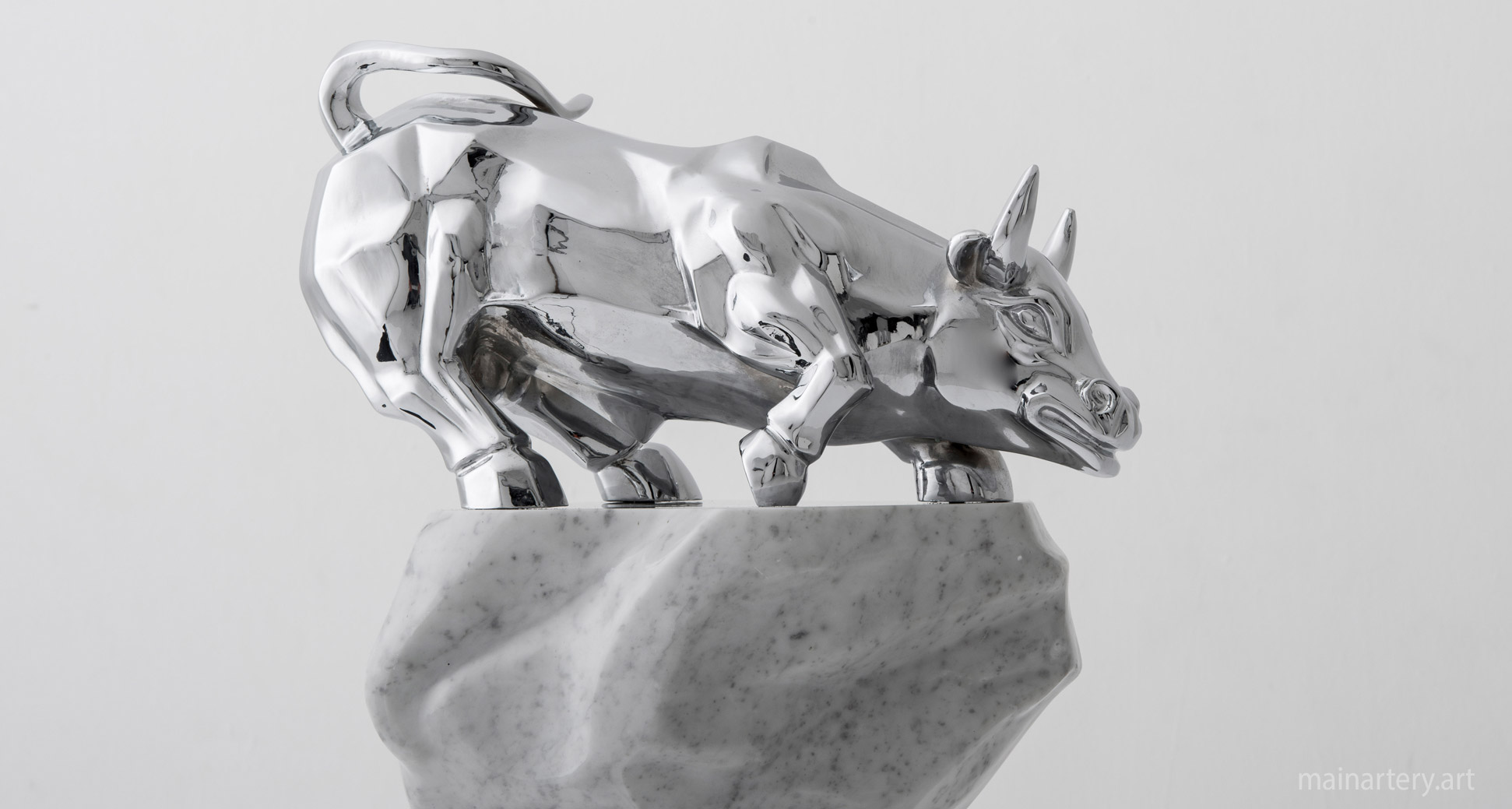 interior polished raging bull art image