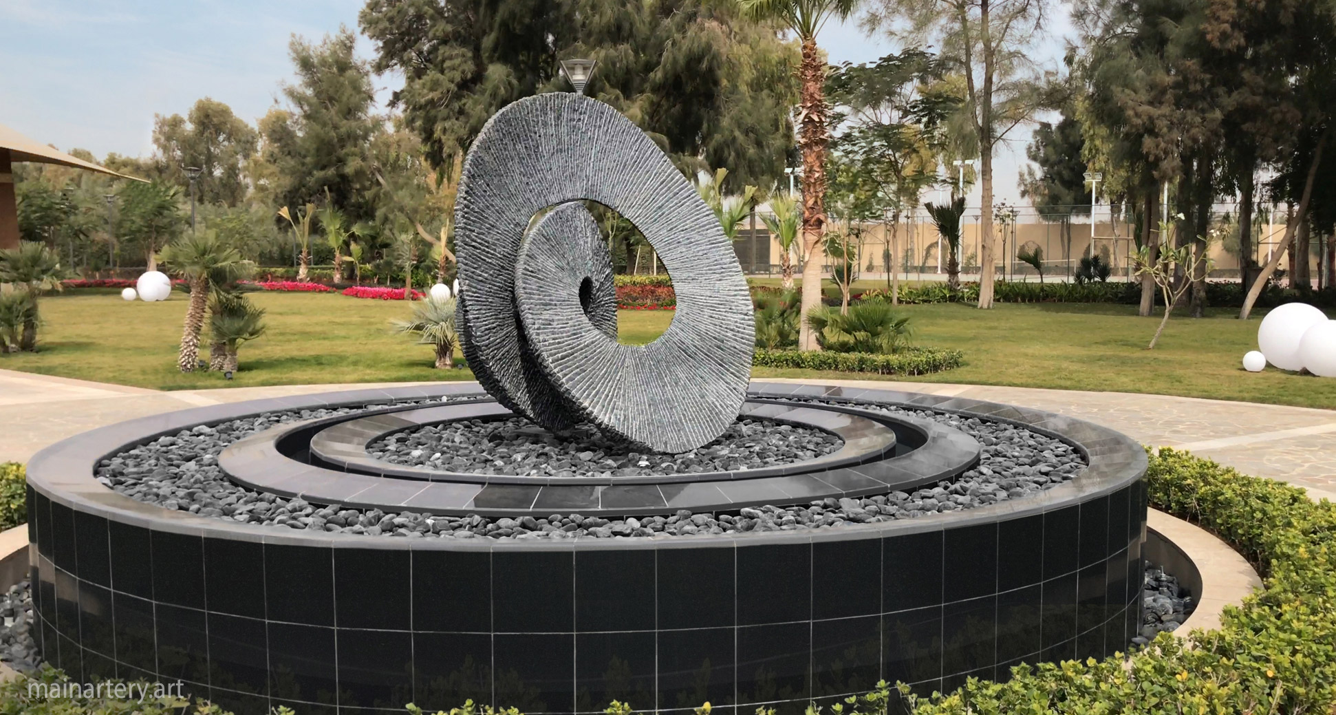 monumental stone organic outdoor sculpture image