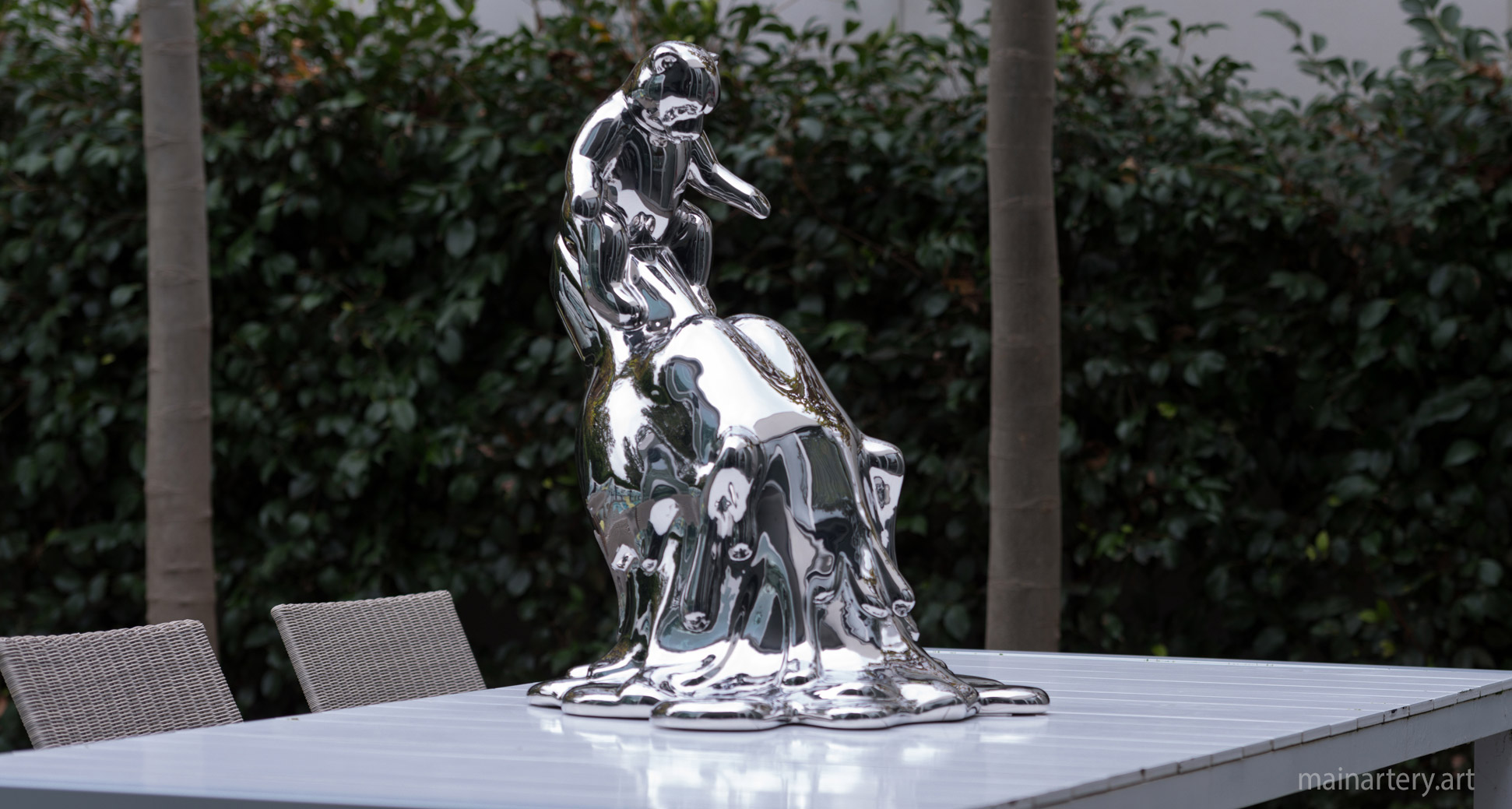 polished environmental polar bear outdoor artwork image
