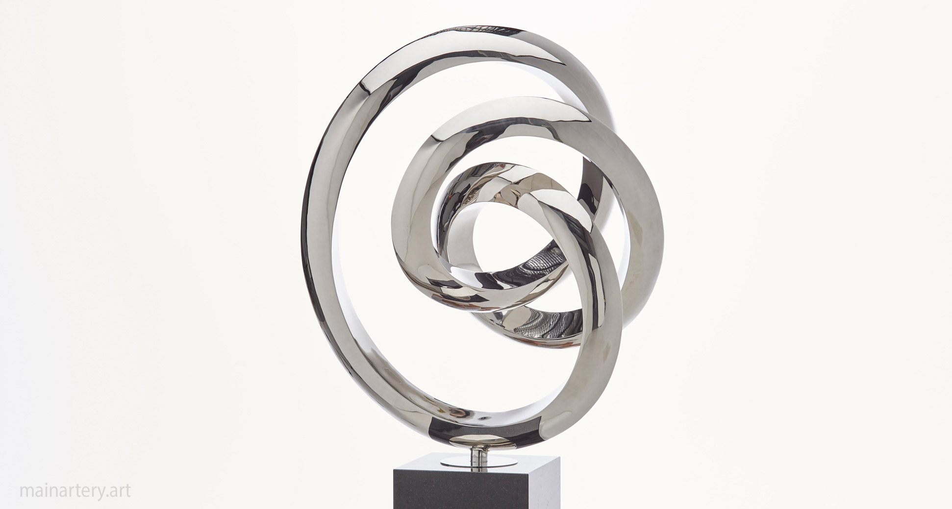 public art abstract sculpture interior polished image